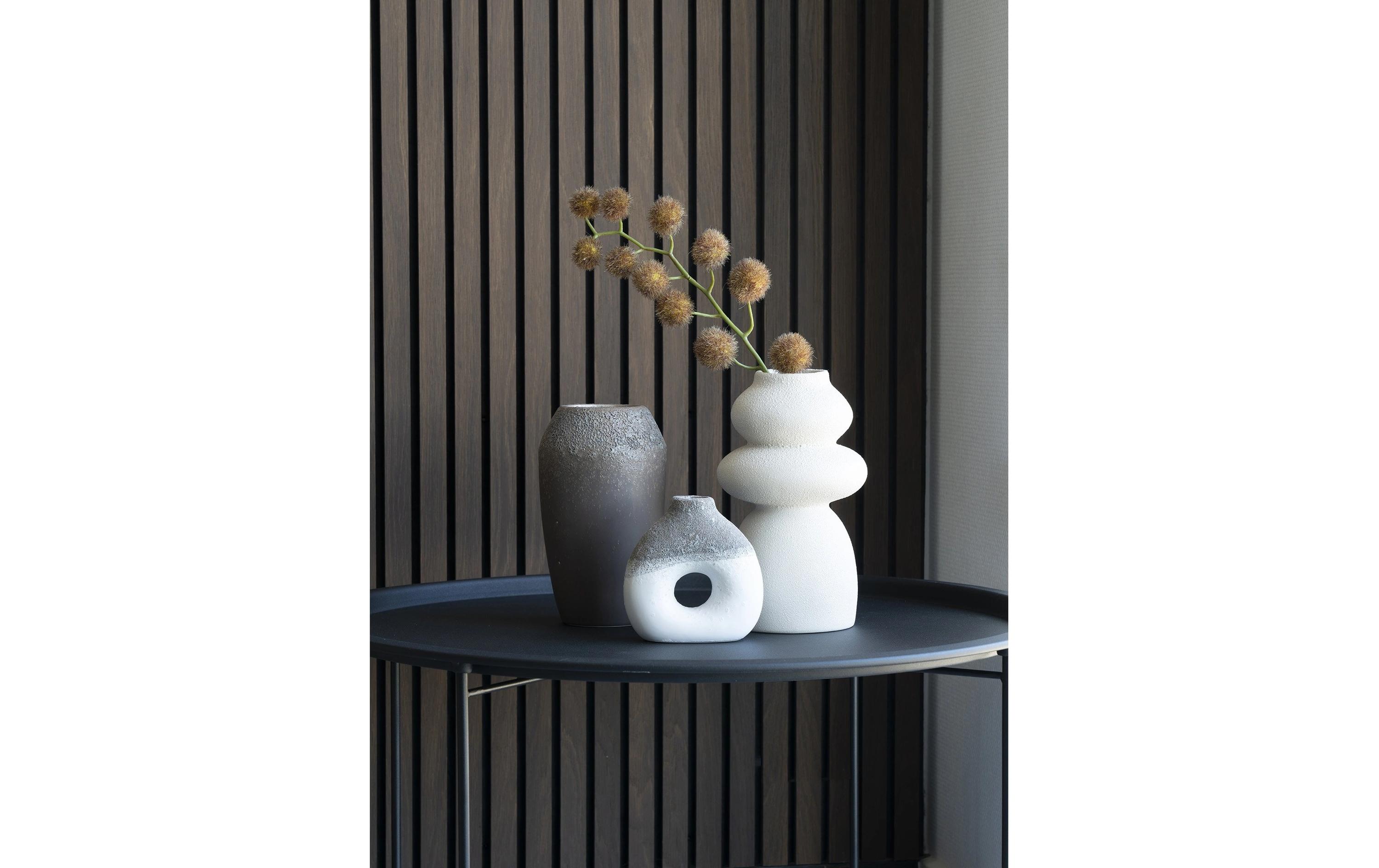 House Nordic Vase rund 26.5 cm, Beige