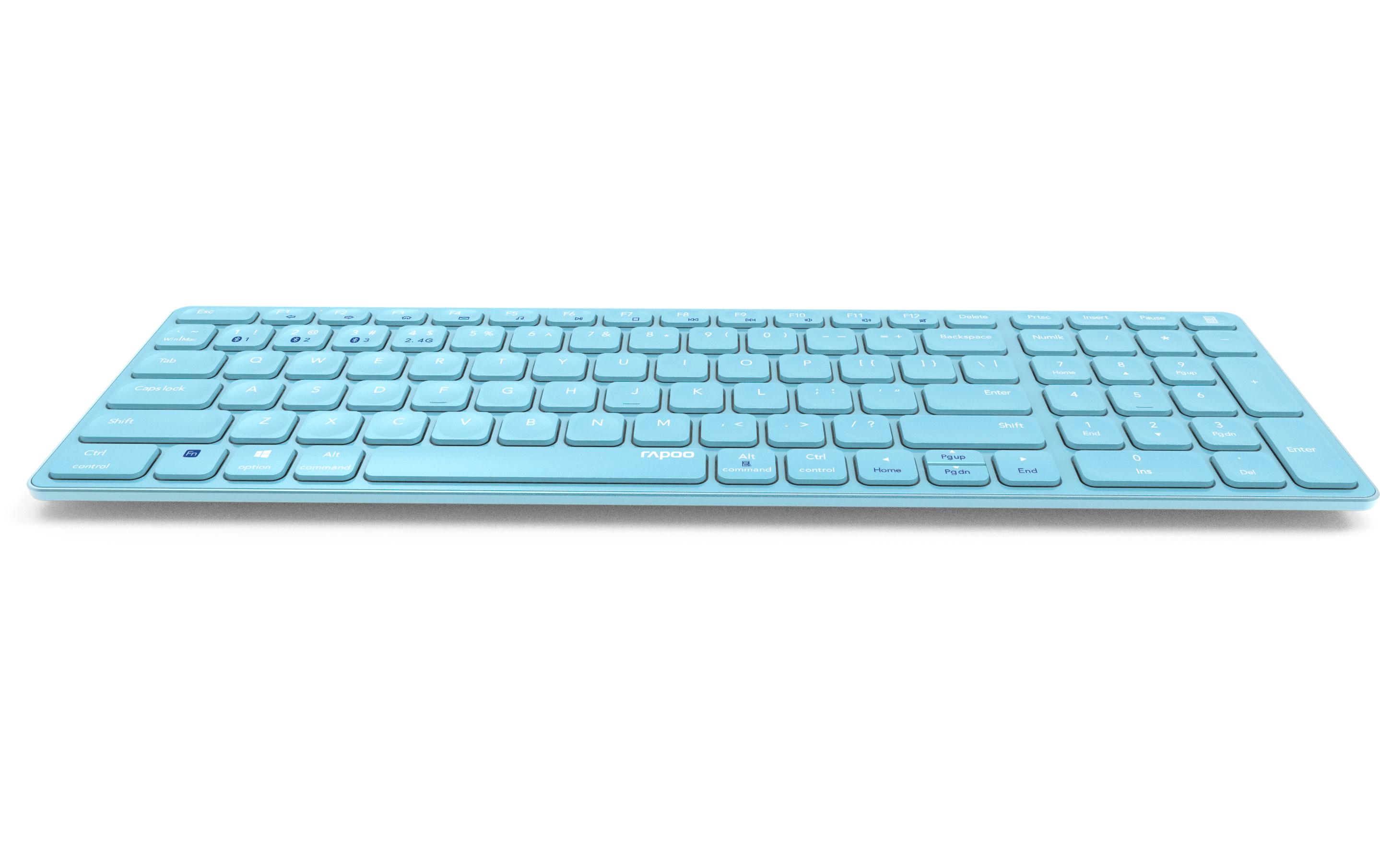 Rapoo Funk-Tastatur E9700M ultraslim Blau