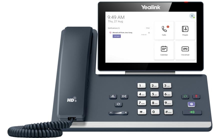 Yealink Tischtelefon MP58 Microsoft Teams Grau