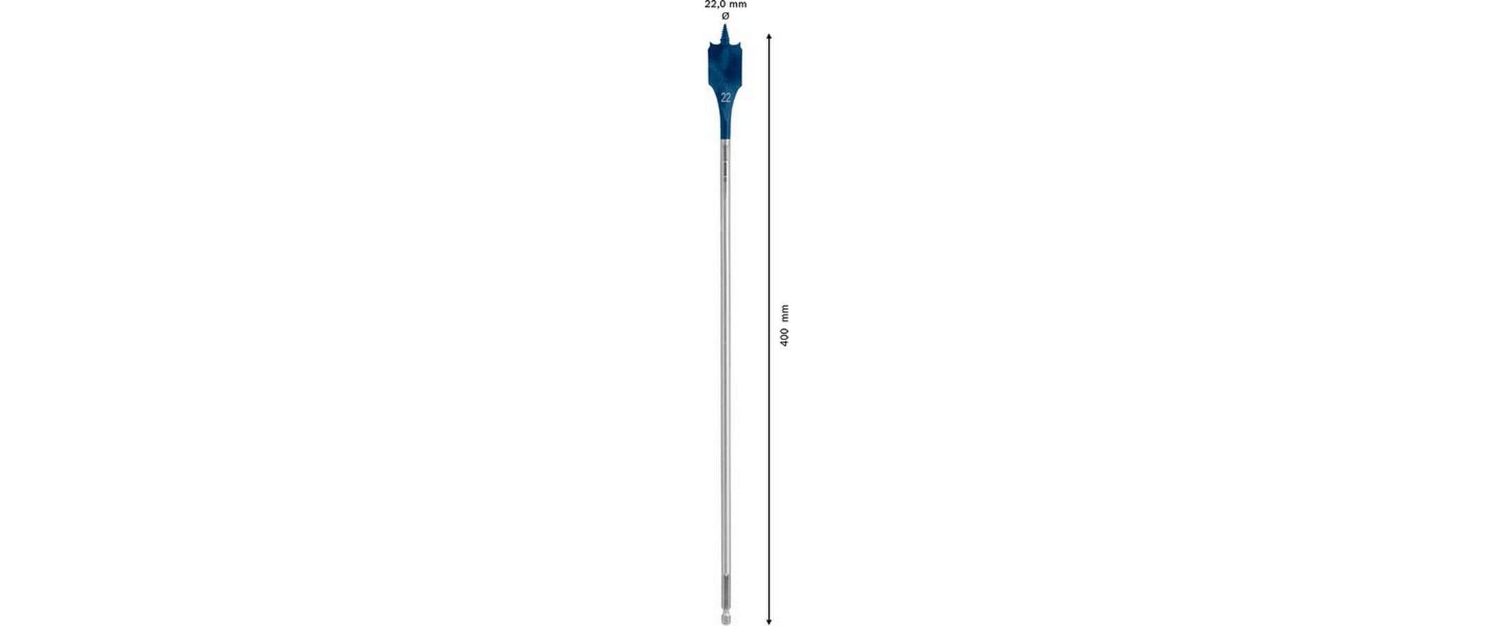 Bosch Professional Flachfräsbohrer EXPERT Self Cut Speed, 22 x 400 mm