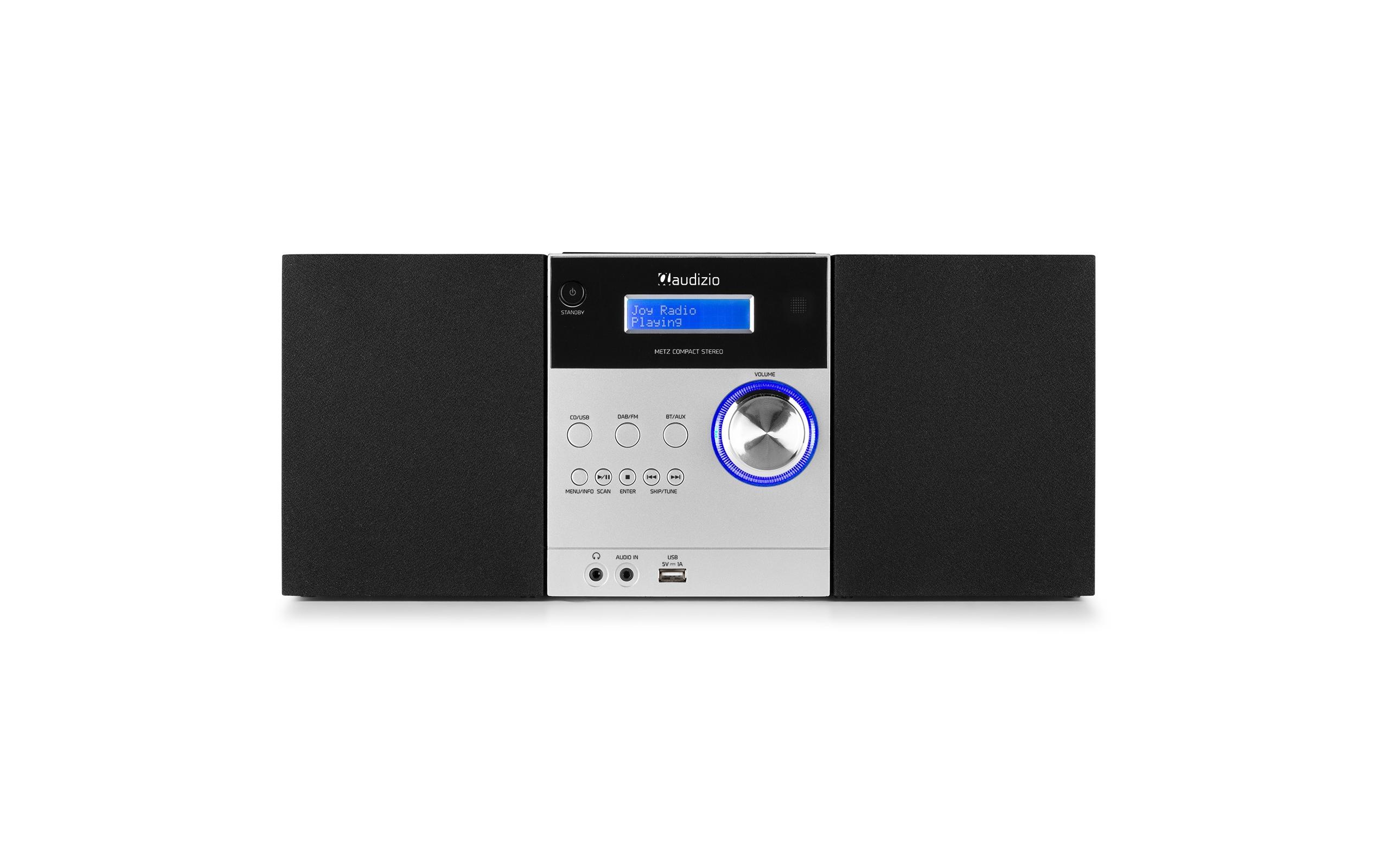 Audizio Micro-HiFi Anlage Metz Aluminium