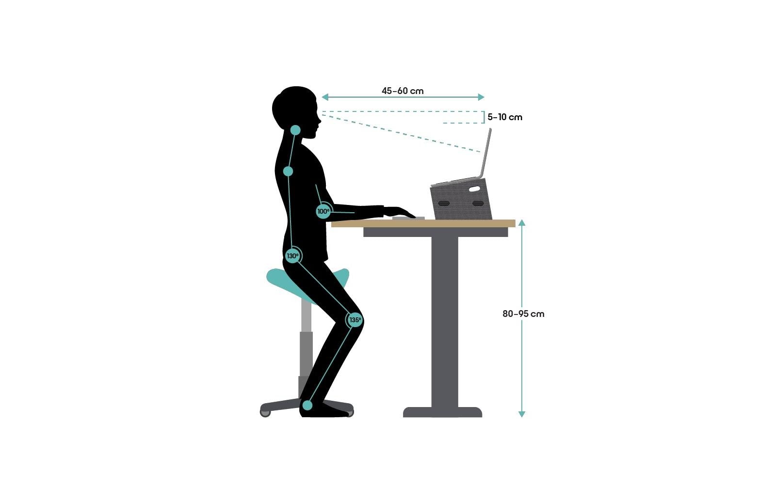 smart stand Notebook-Ständer Travel 16 , Ozeanblau