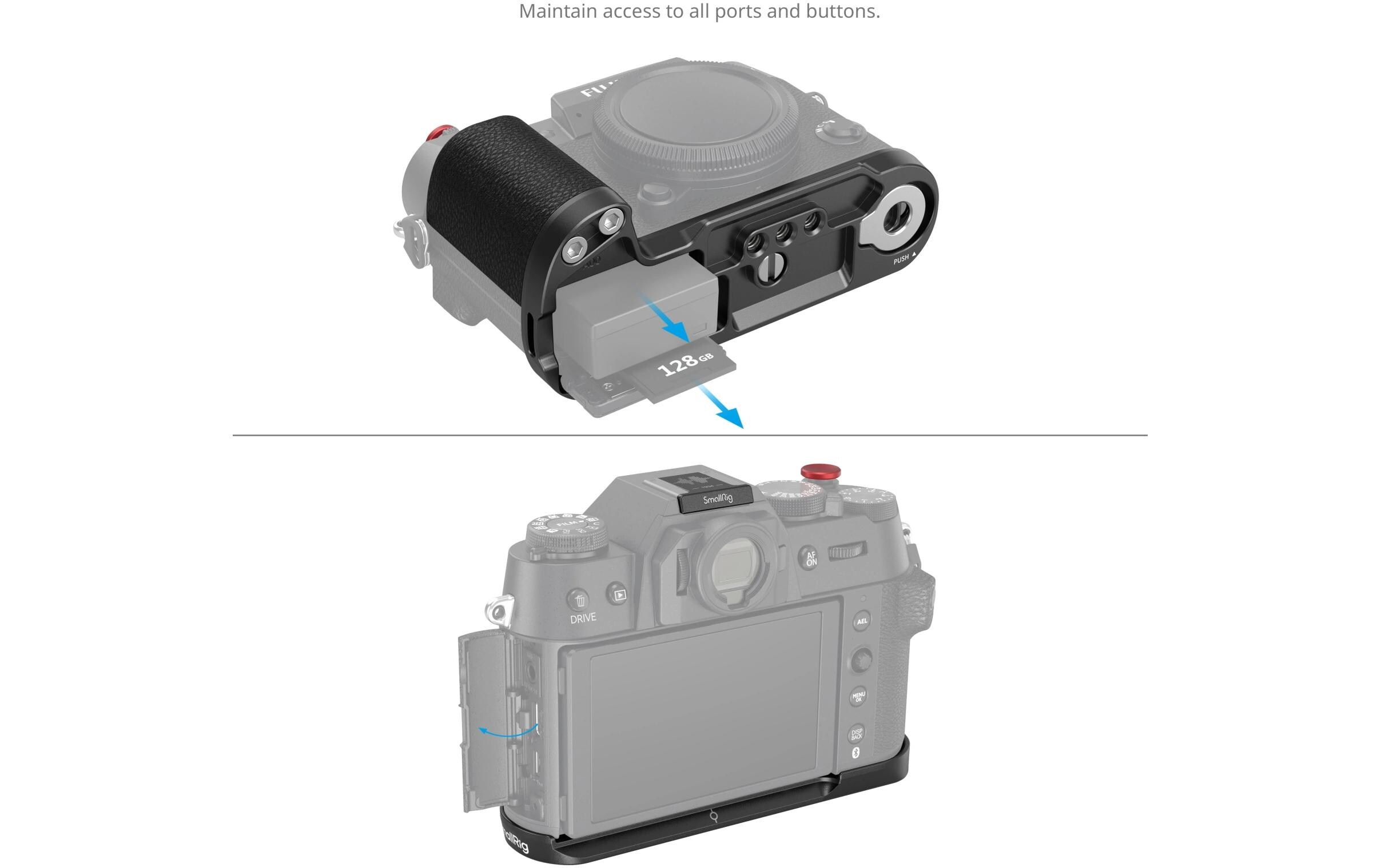 Smallrig L-Winkel Silikonhandgriff FUJIFILM X-T50 - Schwarz