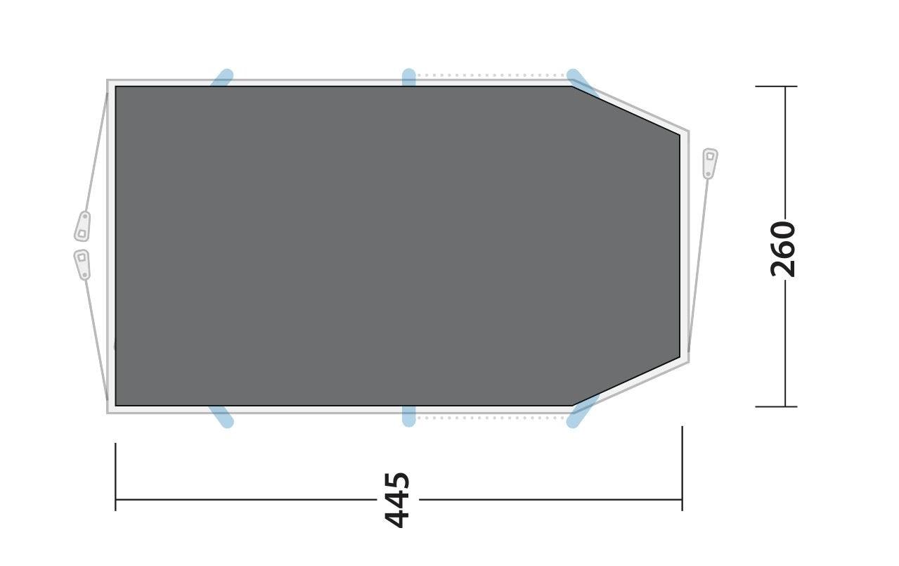 Outwell Zeltunterlage Footprint Starhill 4, 445 cm x 260 cm