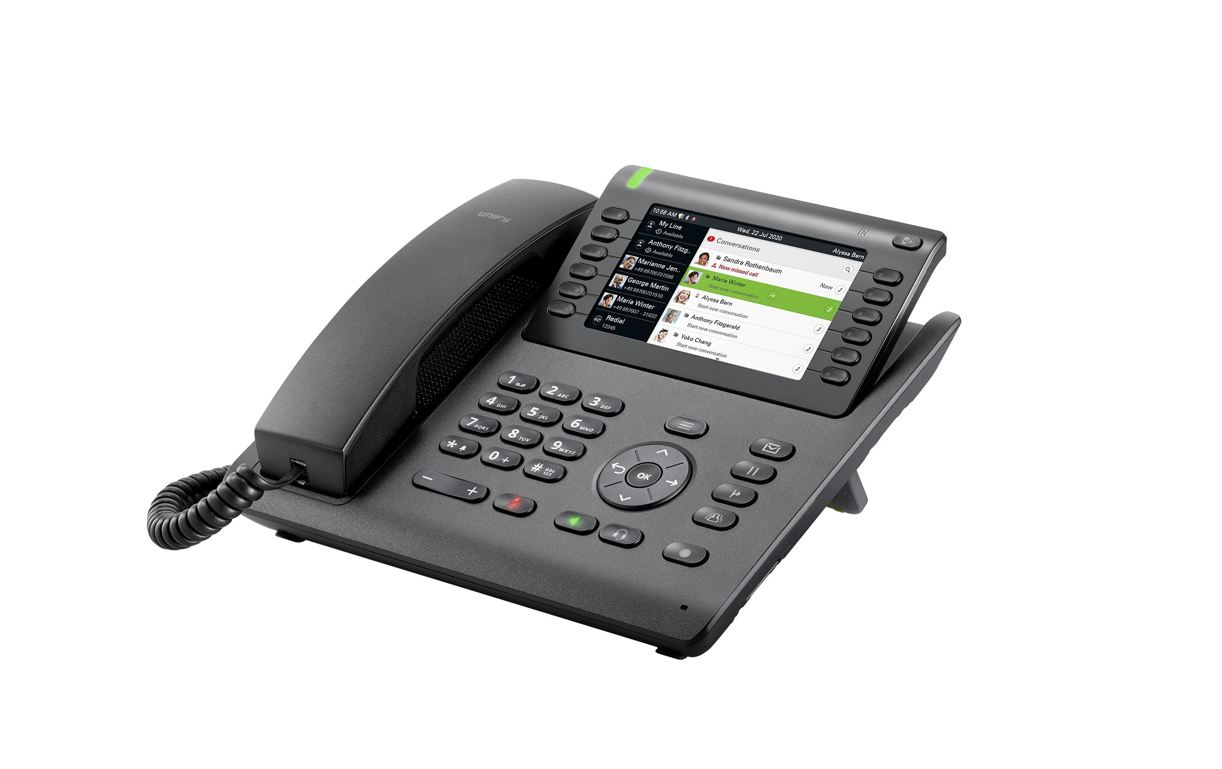 UNIFY SIP Tischtelefon CP700 Schwarz