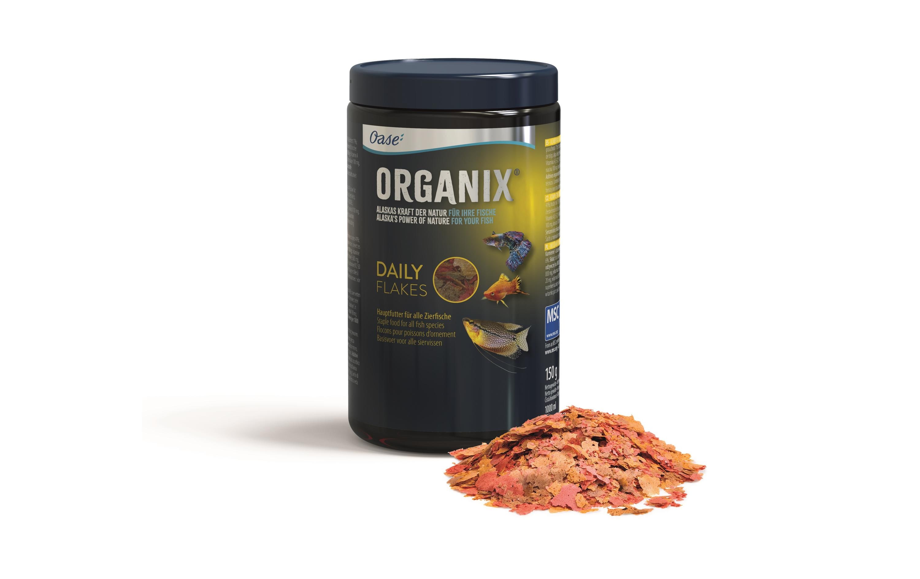 OASE Basisfutter Organix Daily Flakes, 150 g