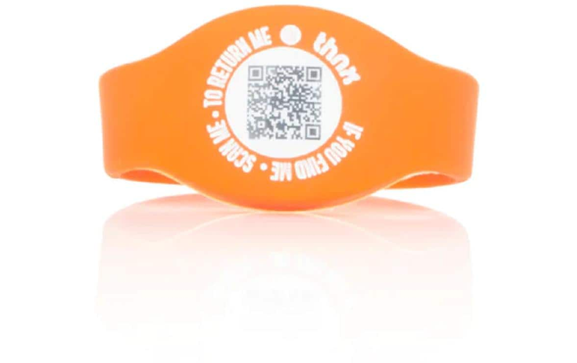 thnxtags thnx tag SOS Armband Orange