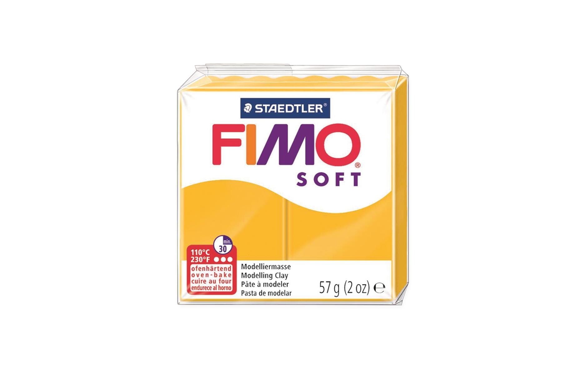 Fimo Modelliermasse Soft Senfgelb