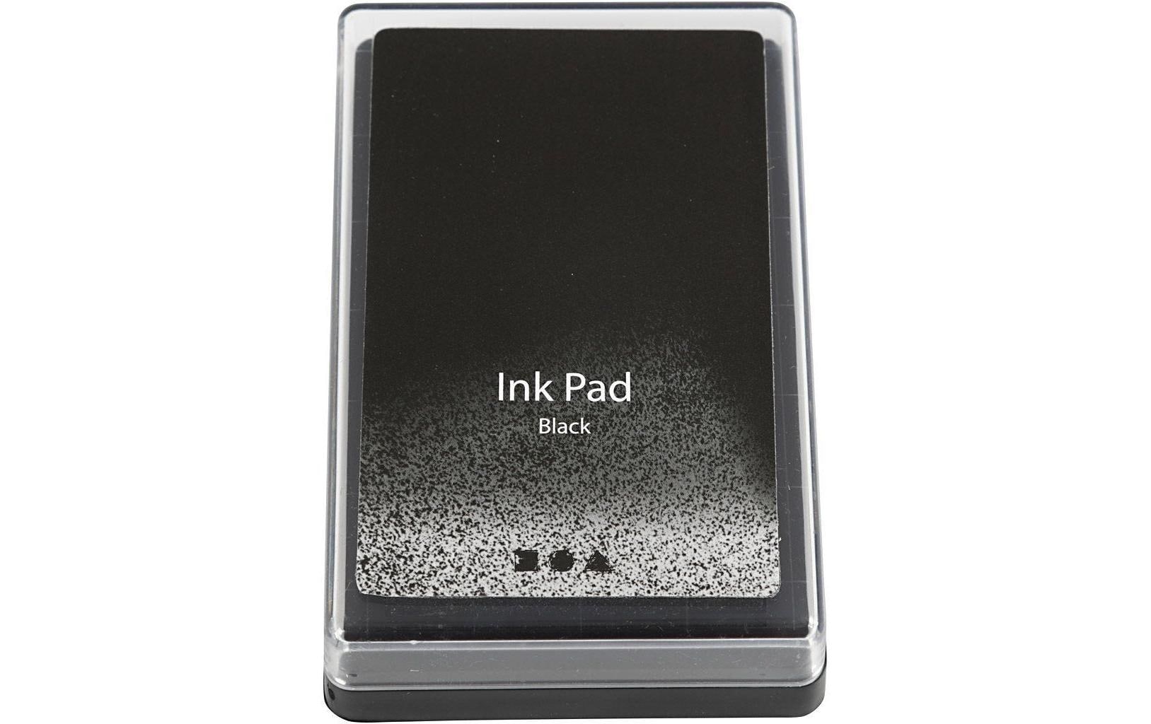 Creativ Company Stempelkissen Ink Pad, 9 x 6 x 2 cm Schwarz