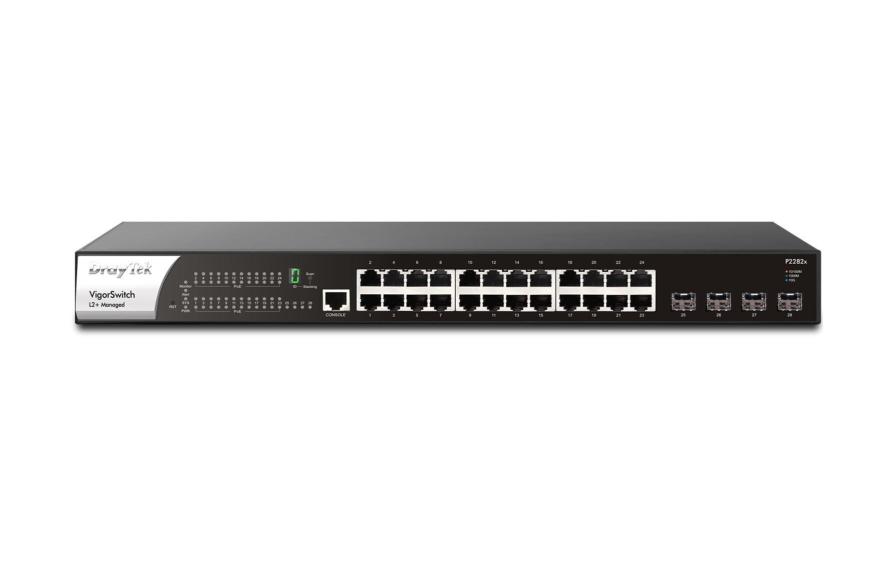 DrayTek PoE Switch VigorSwitch P2282x 28 Port