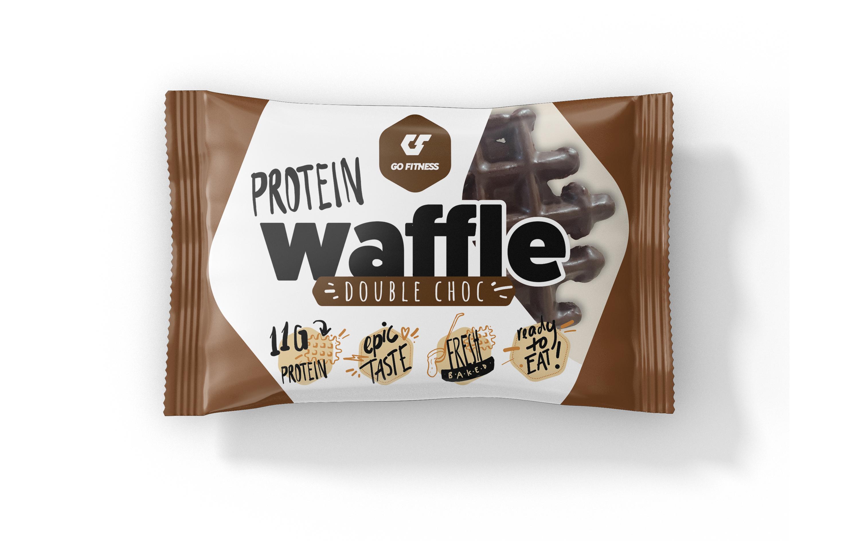 Go Fitness Nutrition Protein Waffle 1 x 50 g, Double Chocolate