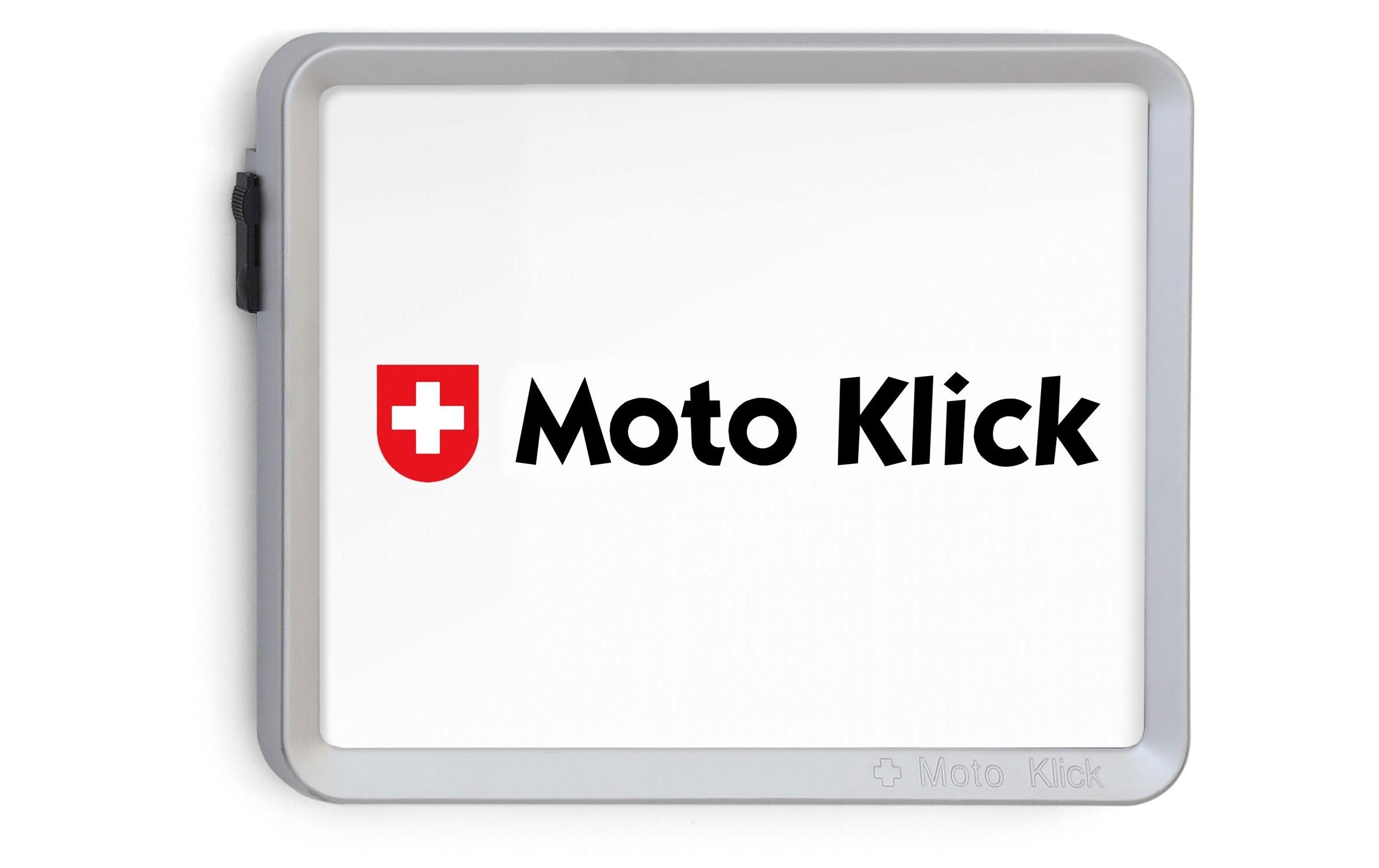 Swiss Klick Kennzeichenhalter Motorrad Chrom Matt