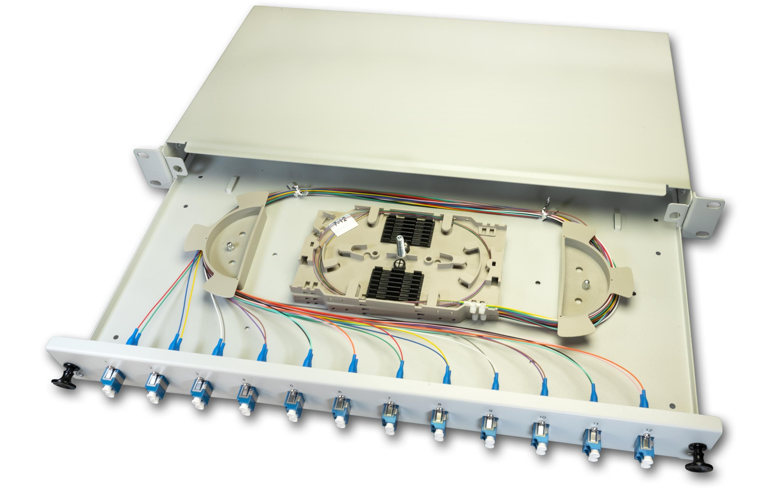 Lightwin Spleissbox 96 Fasern, 24x QLC SM, 9/125µm OS2 Pigtail