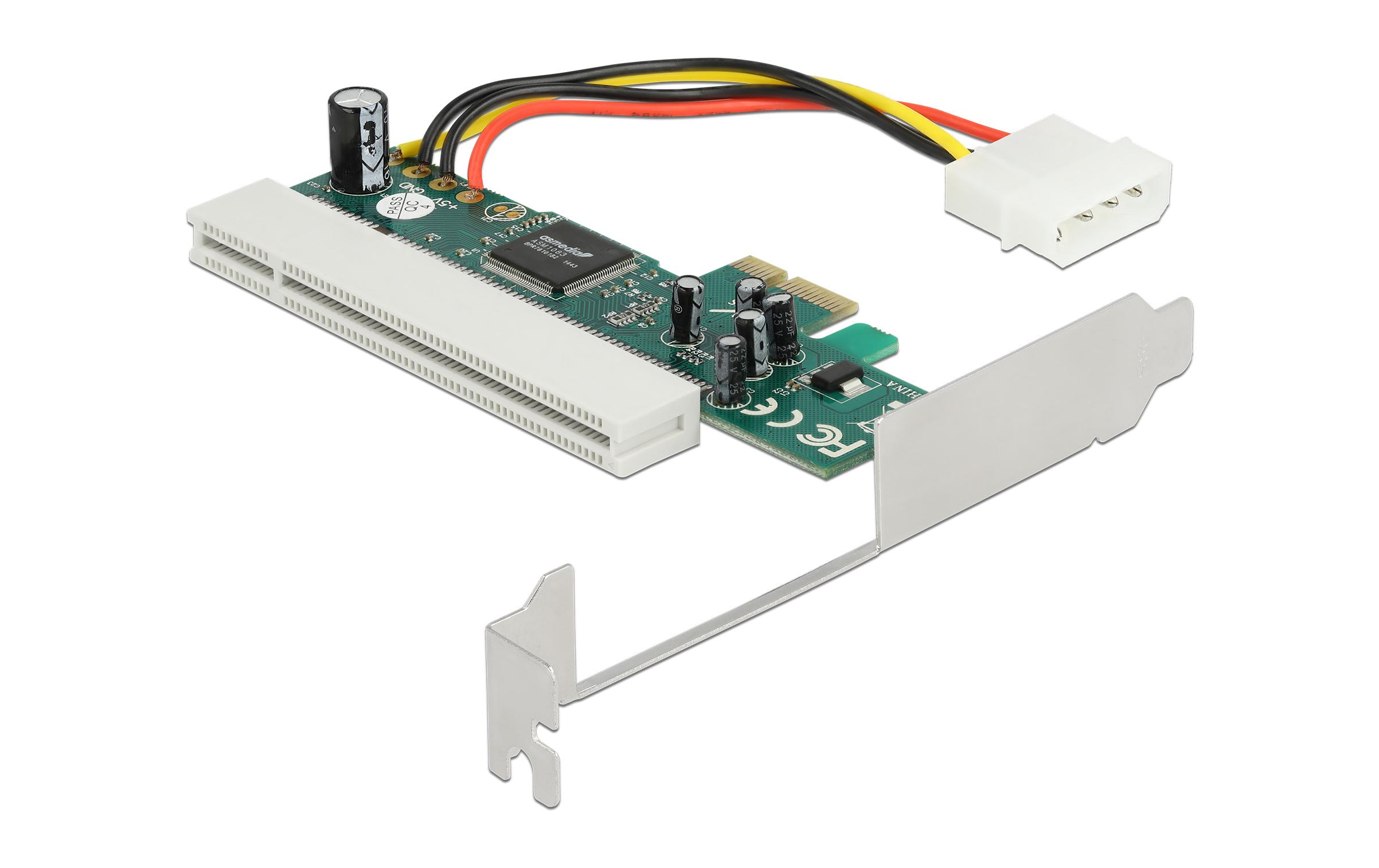 Delock PCI-E Riser Karte x1 zu 1 x PCI 32 Bit 5 V Slot