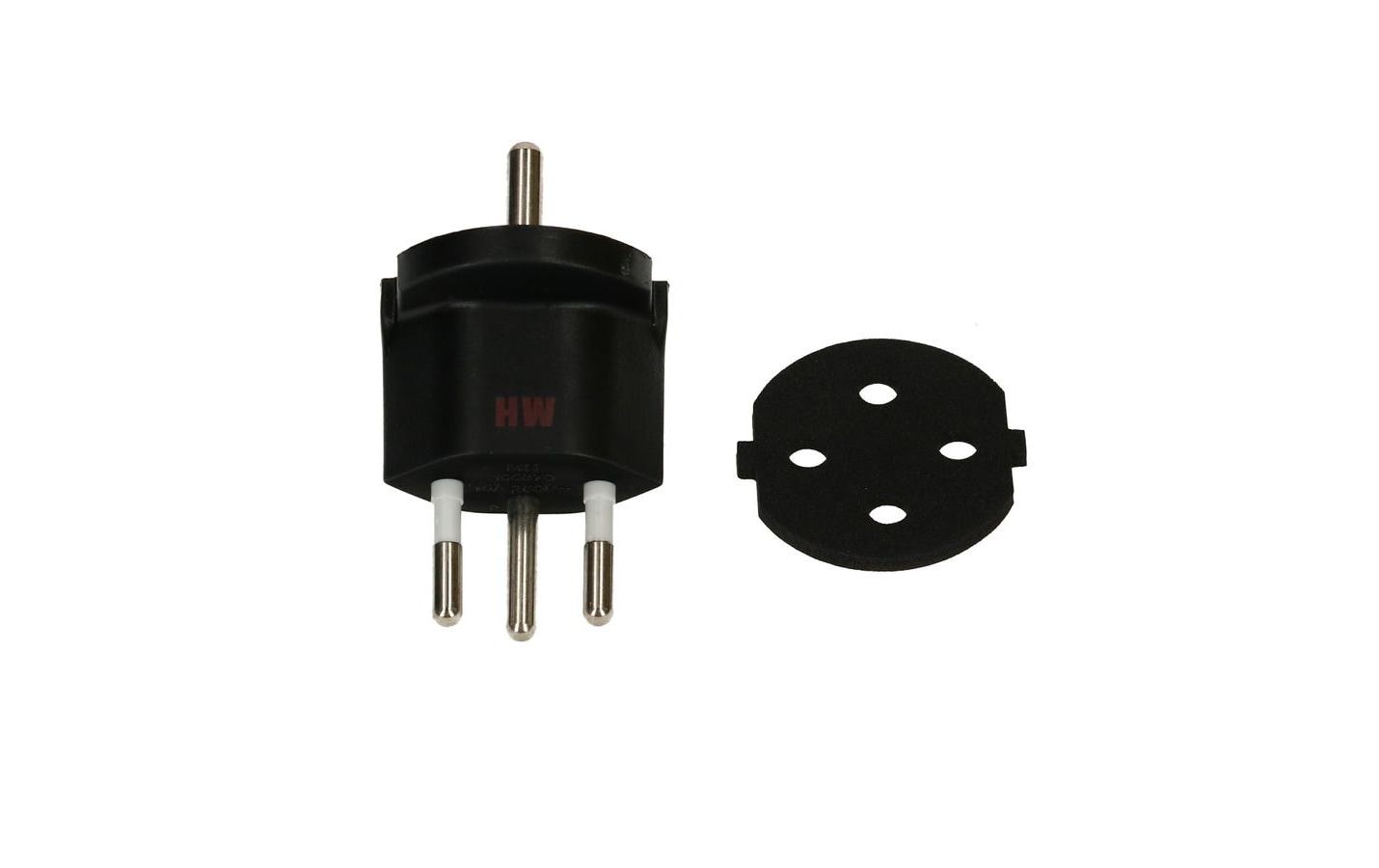 STEFFEN Fixadapter SchuKo Konturenstecker – T12 IP44 mit Moosgummi