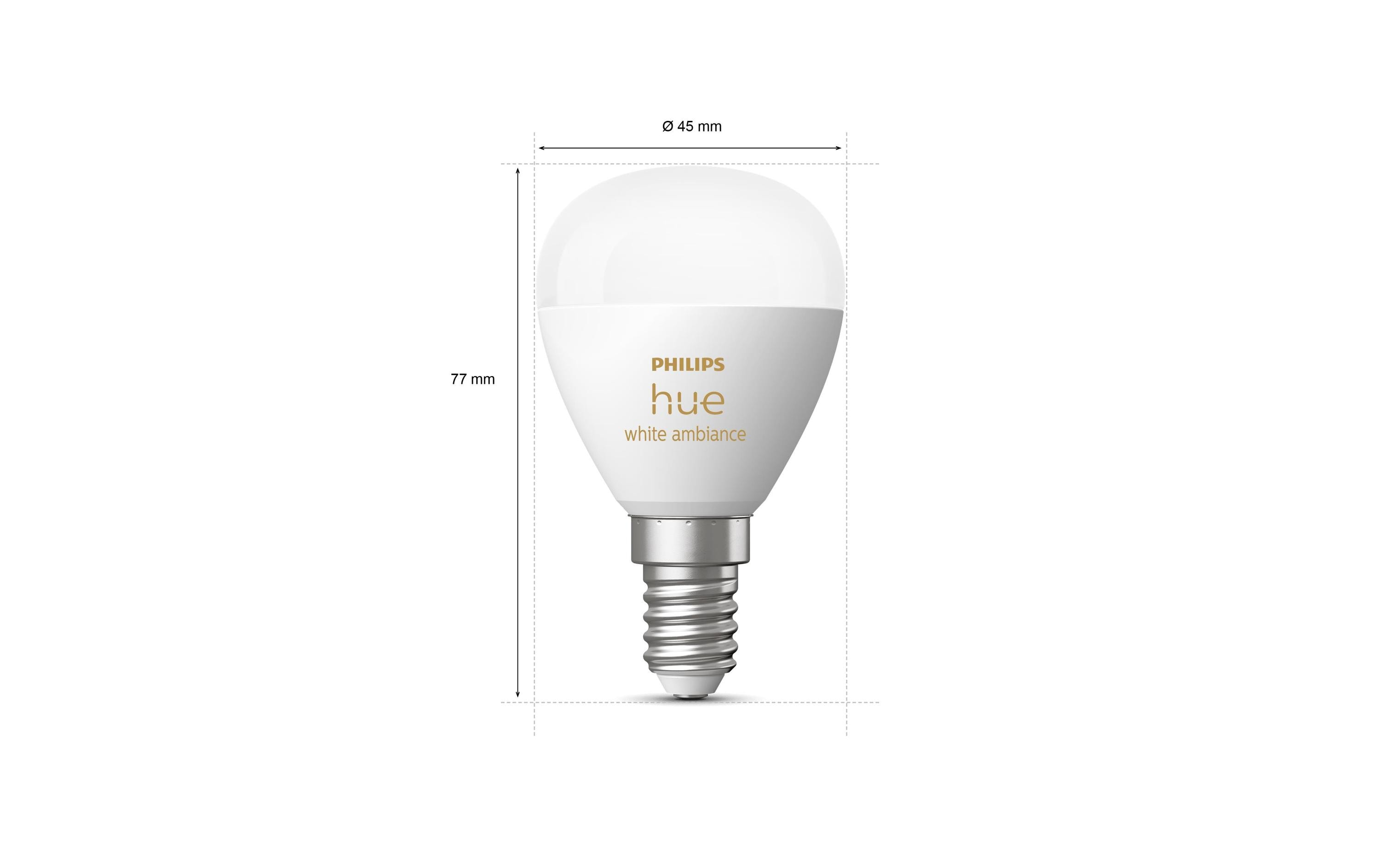 Philips Hue White Ambiance E14 Luster Tropfenform 470 lm