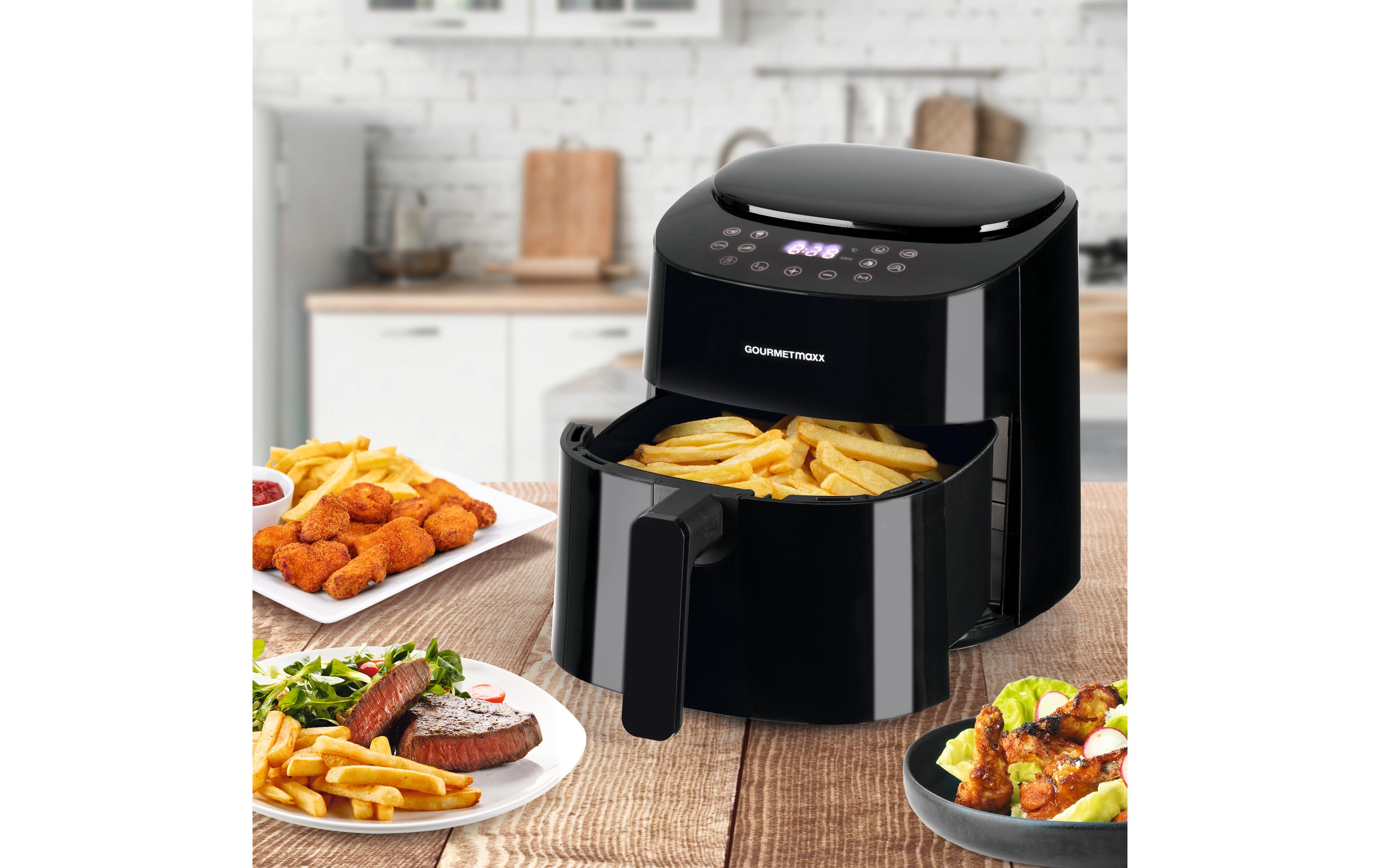 GOURMETmaxx Heissluft-Fritteuse Digital Schwarz