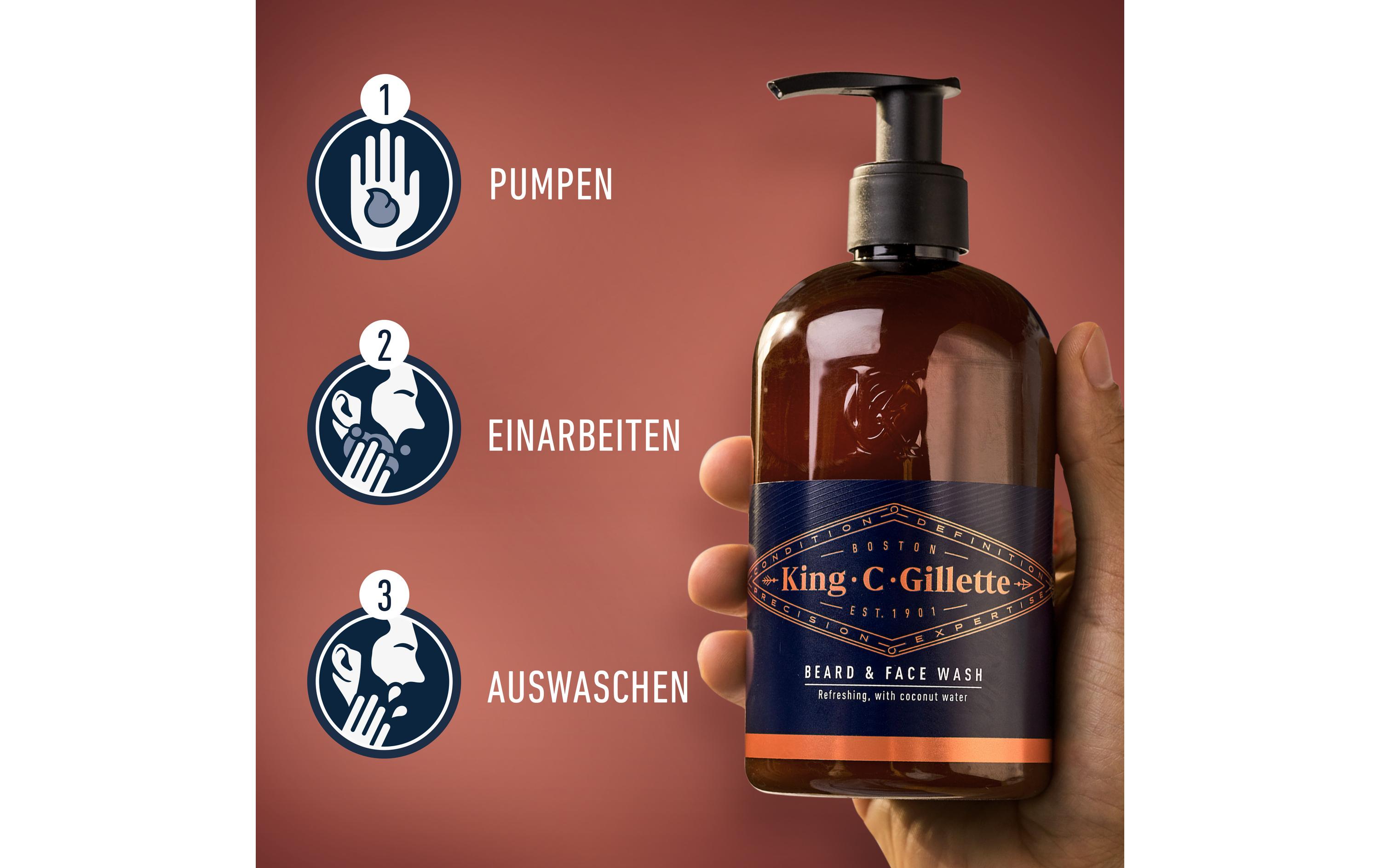 King C. Gillette Bartshampoo 350 ml1 Stück