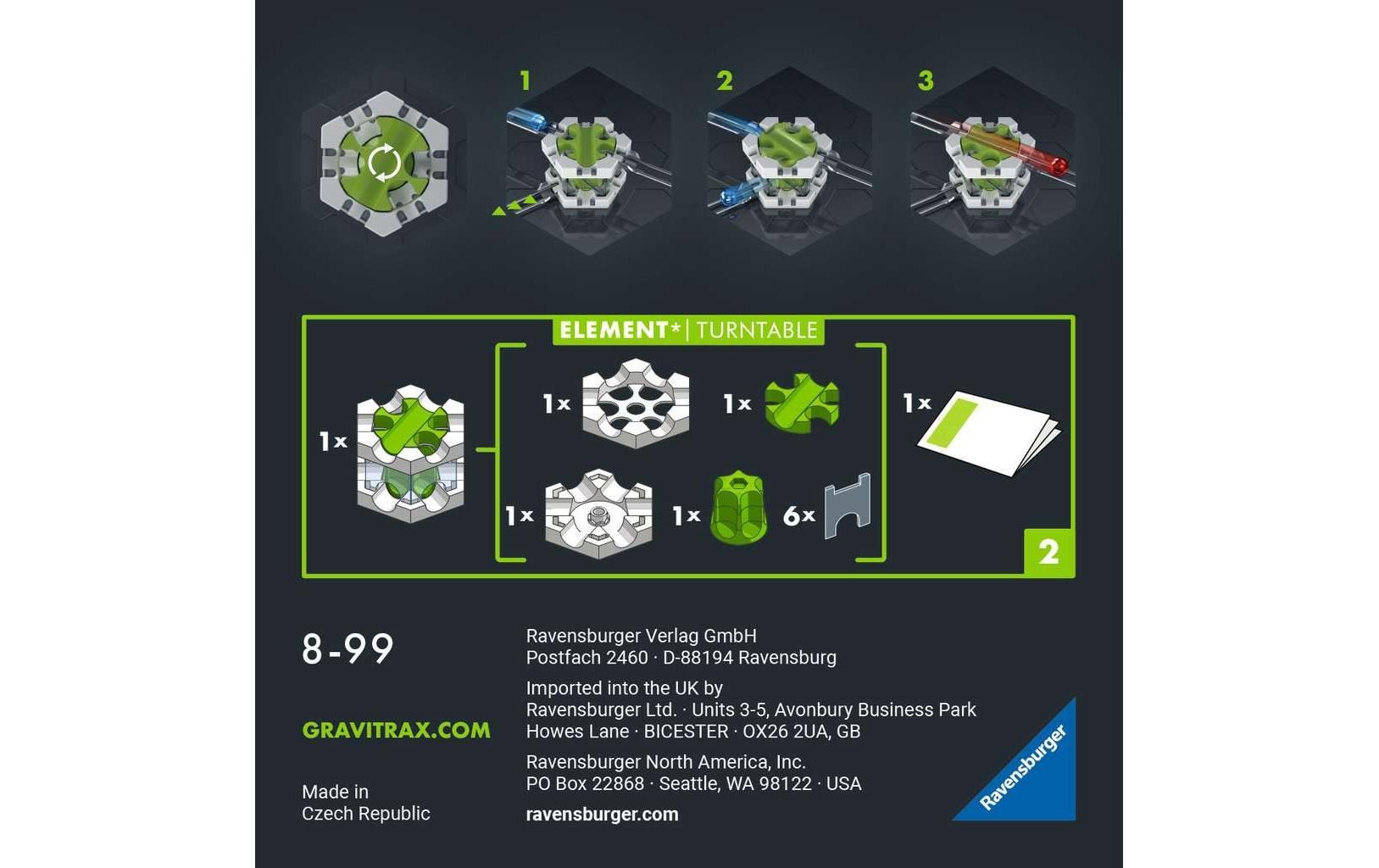 Ravensburger Kugelbahn Zubehör GraviTrax Pro Element Turntable