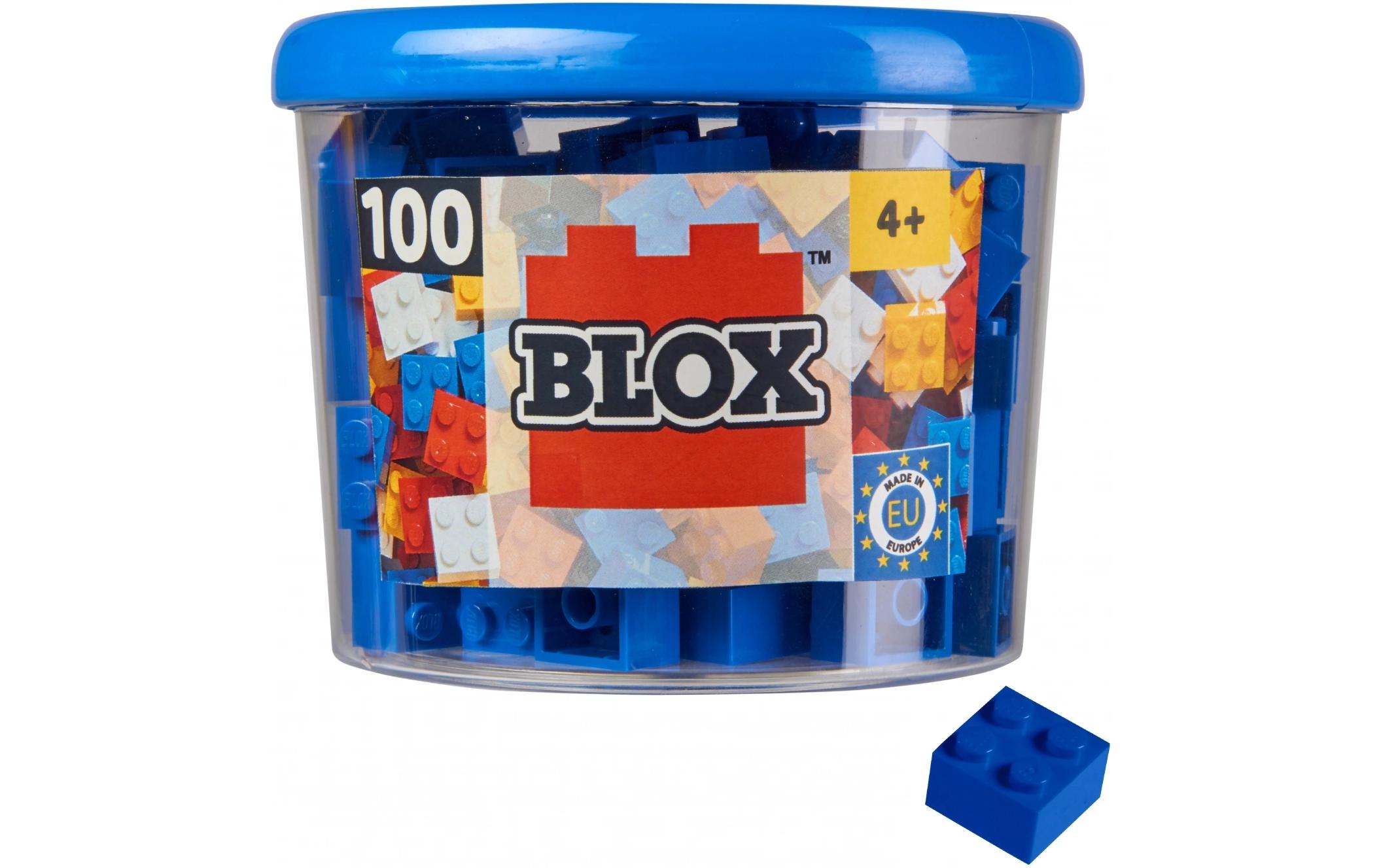 BLOX Bausteine 100 blaue 4er Steine