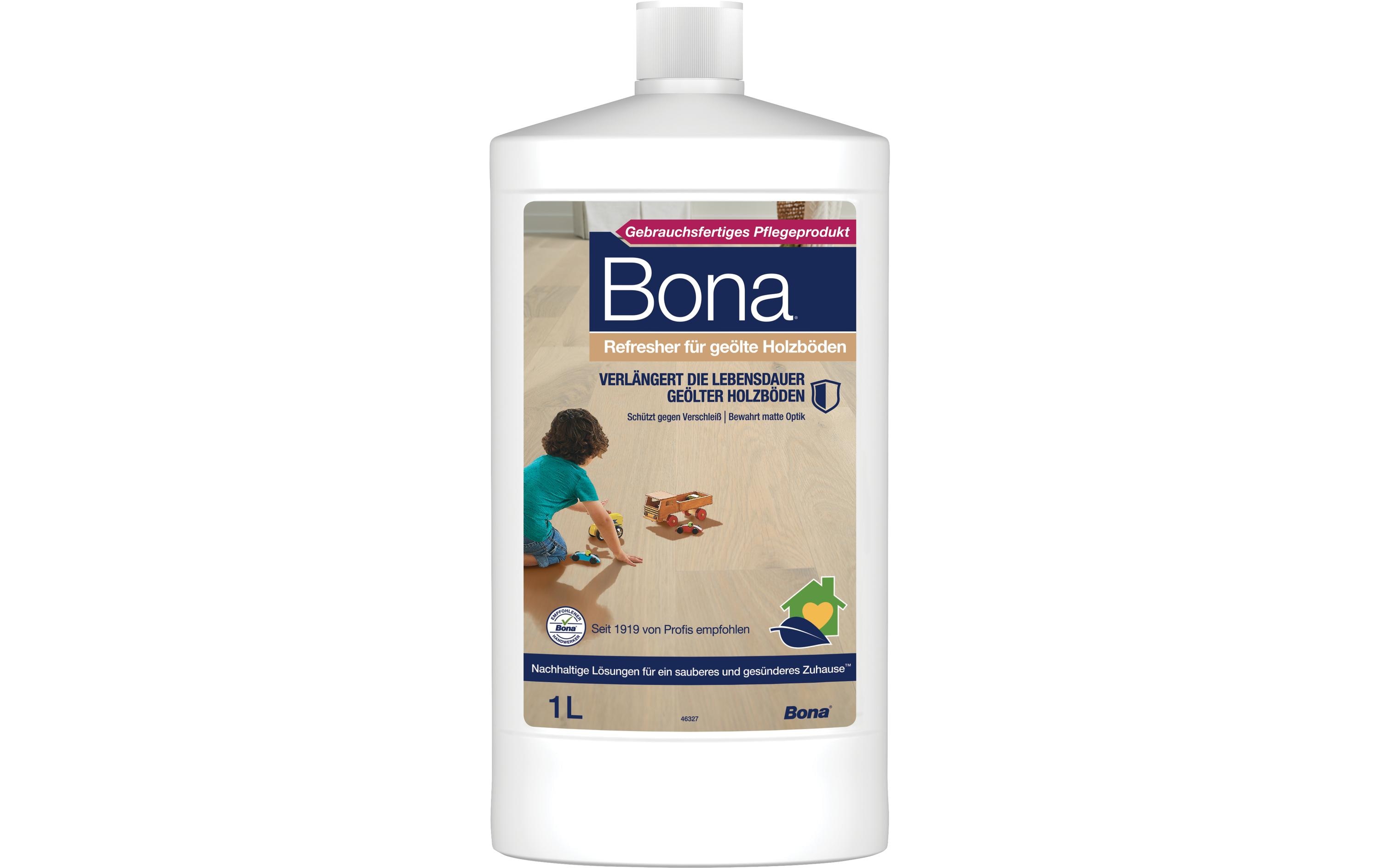 Bona Bodenreiniger Refresher für geölte Holzböden, 1 l, 1 Stück