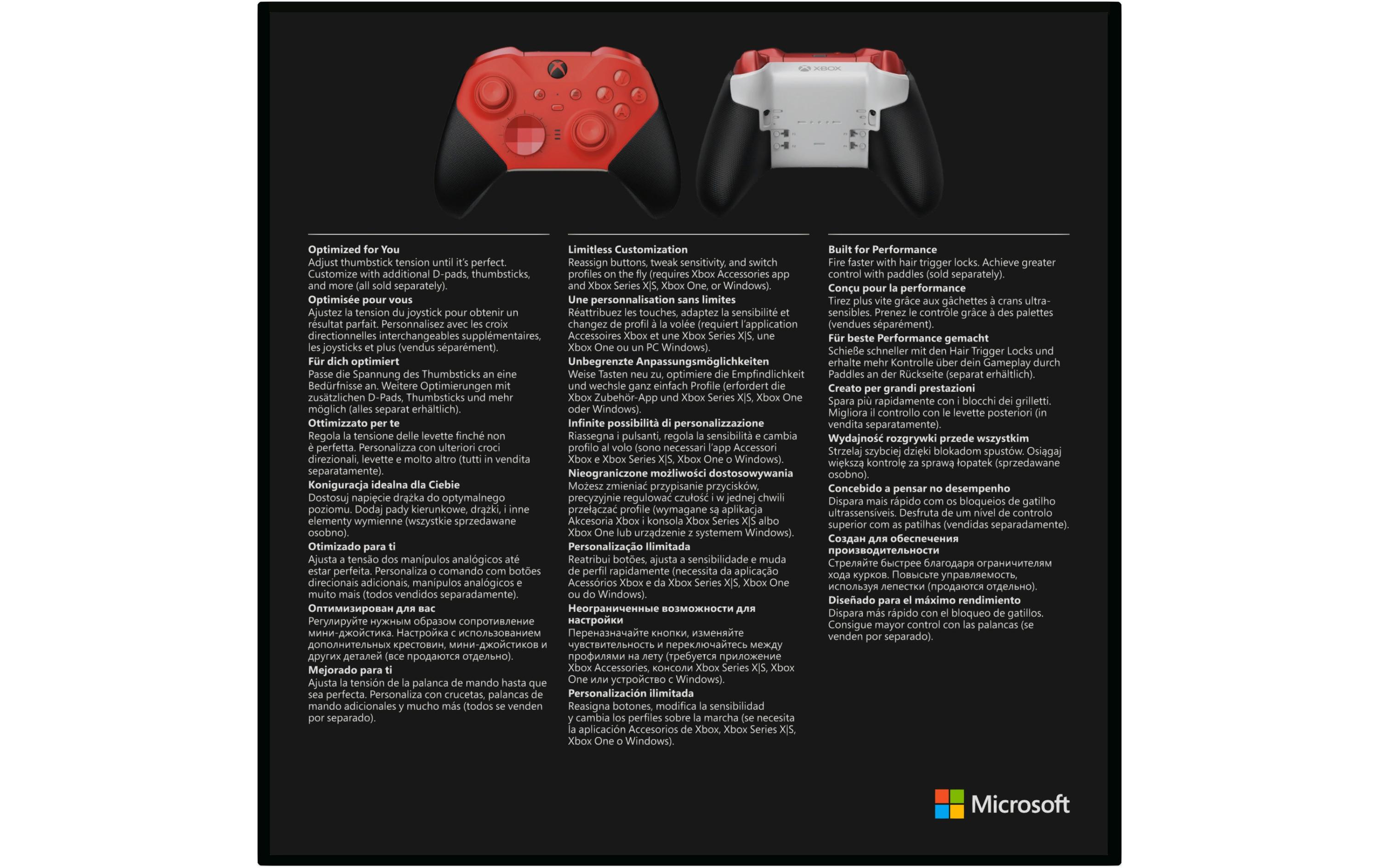 Microsoft Xbox Elite Wireless Controller Series 2 Core