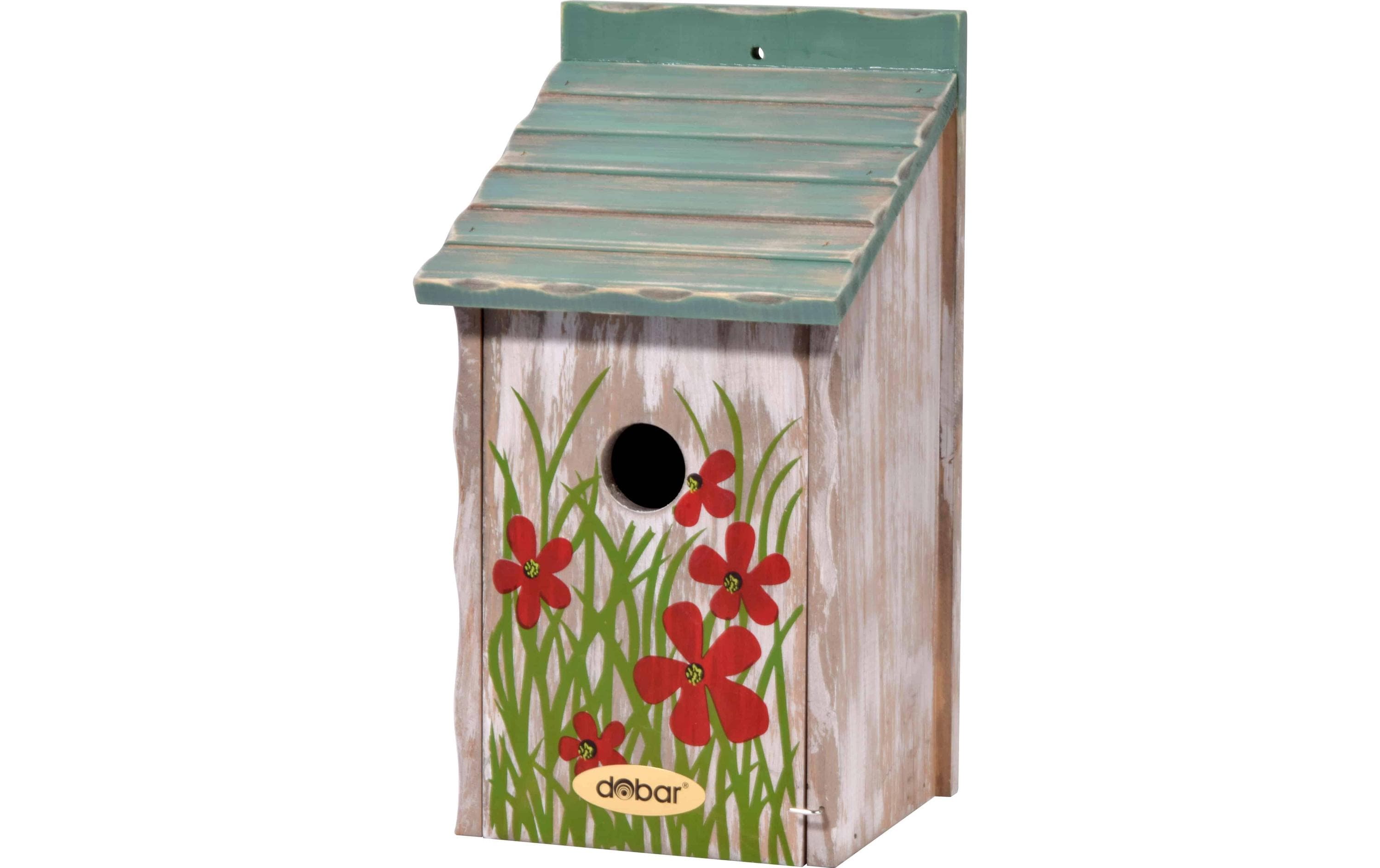 dobar Nistkasten Flower Power, 15 x 14.5 x 28 cm, Holz