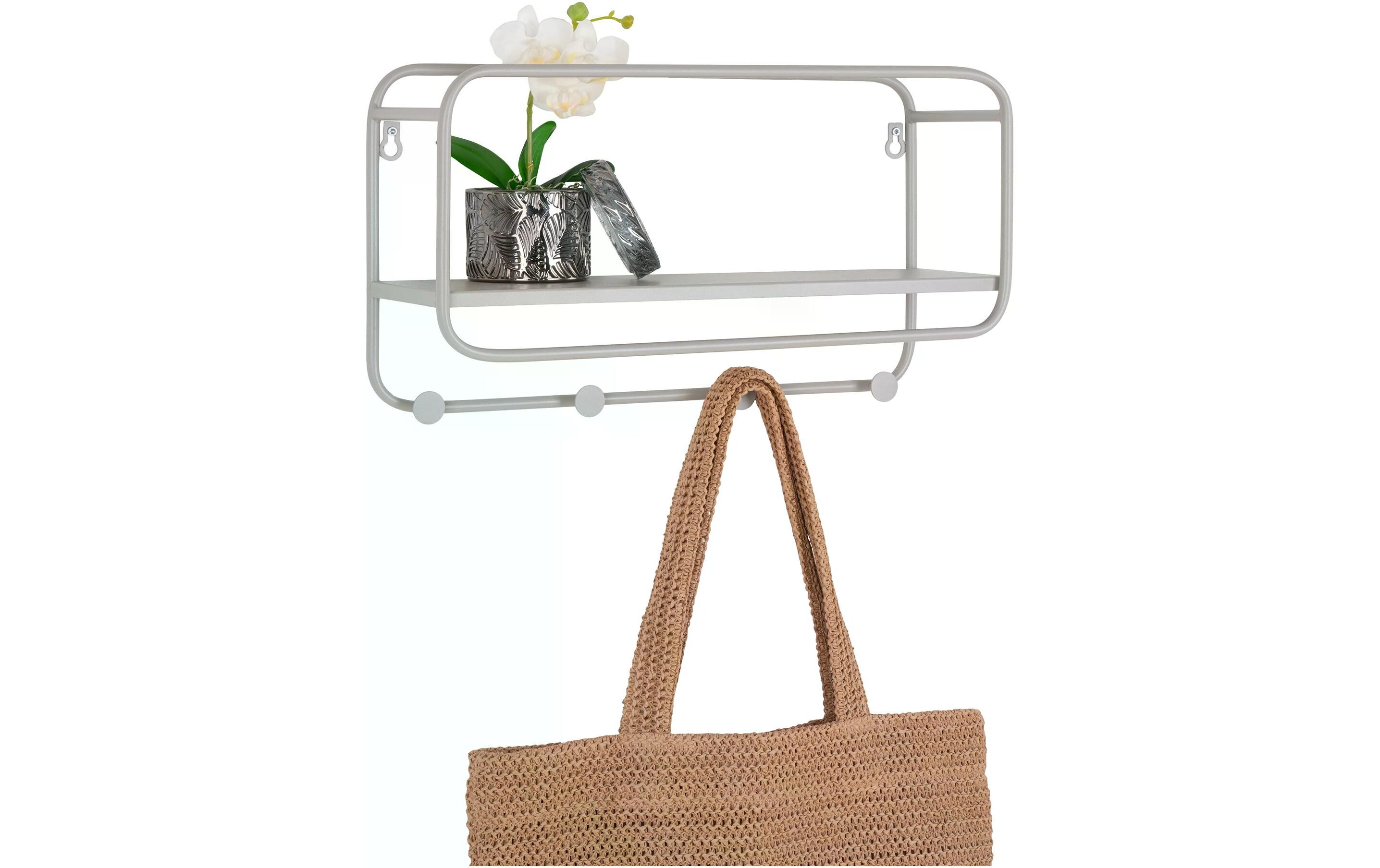 House Nordic Wandgarderobe Feira 45 x 15 x 25 cm, Grau