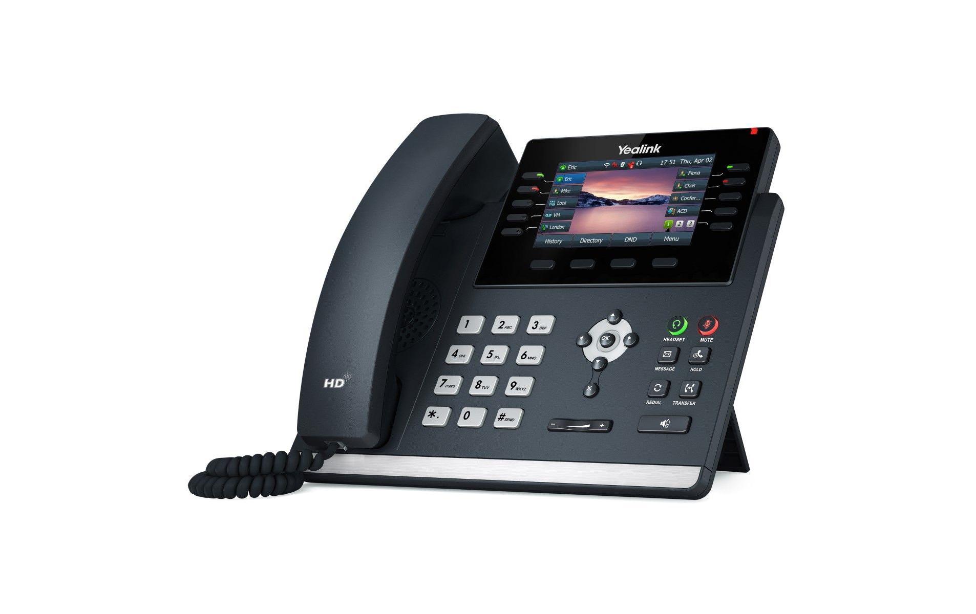 Yealink Tischtelefon SIP T4 (U) Series T44U POE Advanced Grau