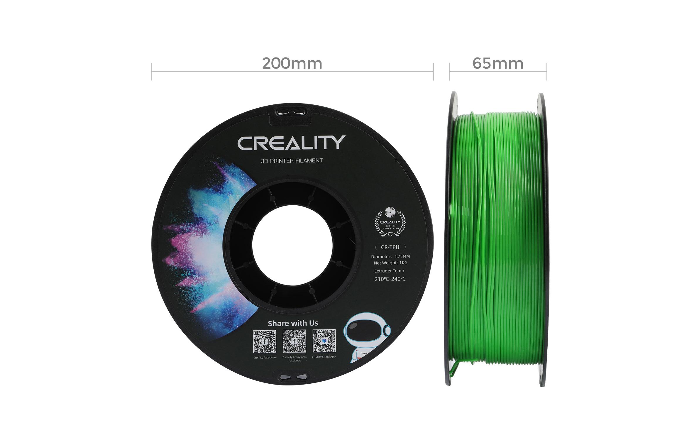 Creality Filament TPU, Grün, 1.75 mm, 1 kg