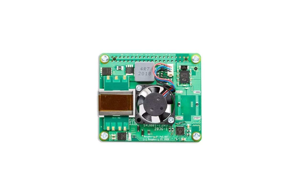 Raspberry Pi PoE+ HAT Raspberry Pi 3B & 4