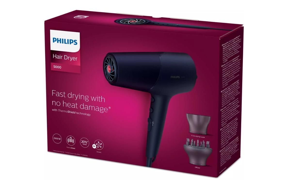 Philips Haartrockner Series 5000 BHD510/28 Blau