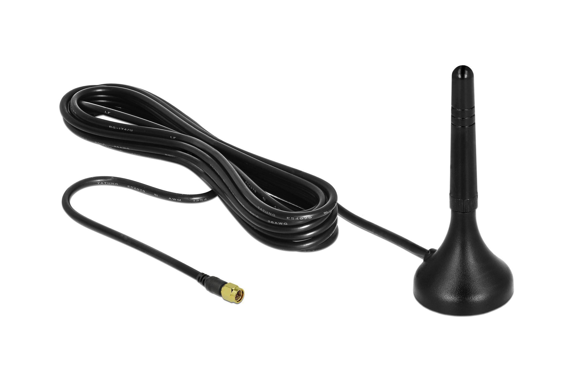 Delock LTE-Antenne SMA, 0.7-2.6GHz, 72mm, 2dBi SMA 2 dBi Rundstrahl