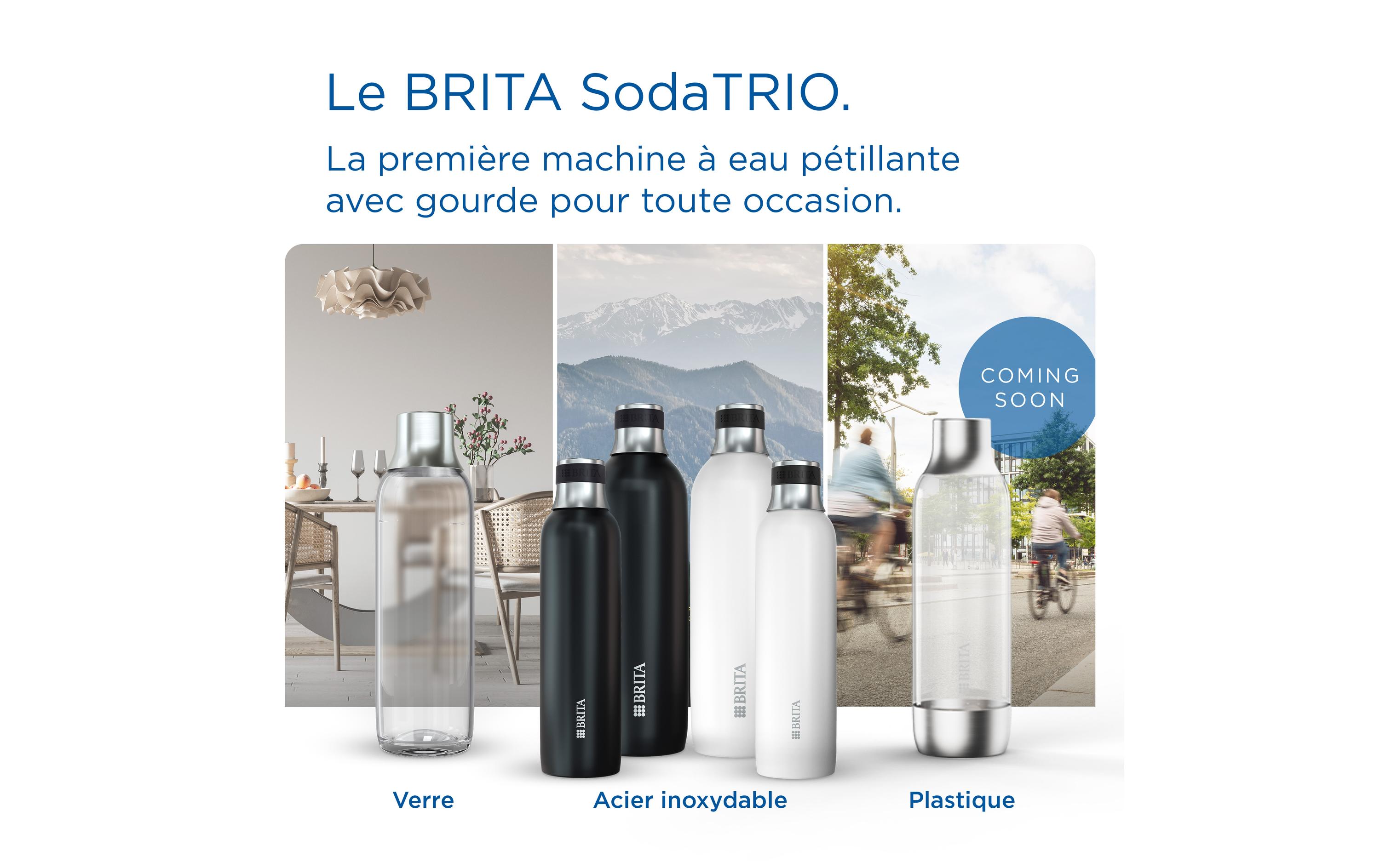 BRITA Flasche Soda Trio 0.65 l Schwarz