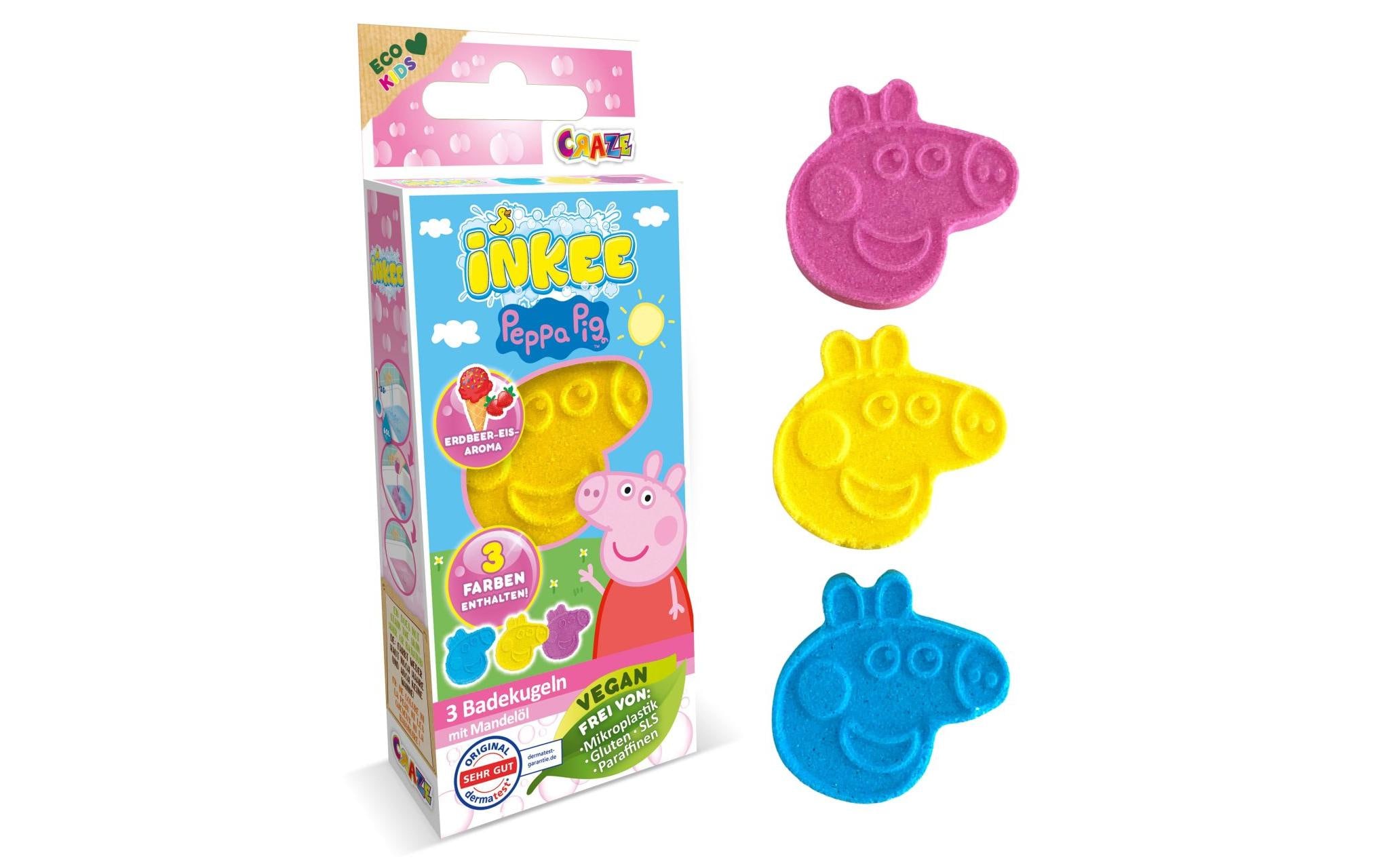 Craze Badespass Inkee Badebomben Peppa Pig 3er-Set