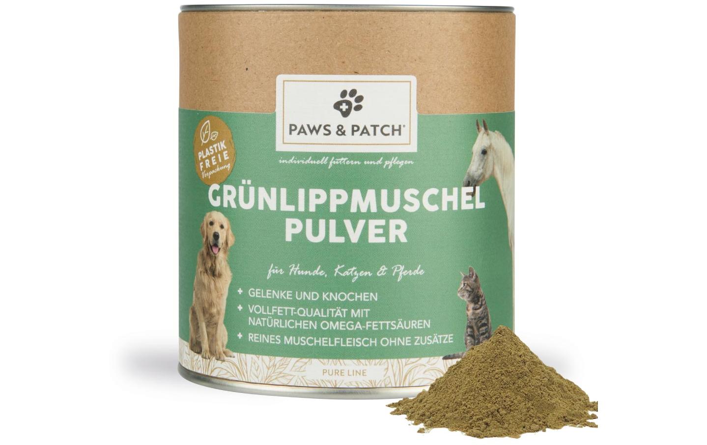 Paws & Patch Hunde-Nahrungsergänzung Grünlippmuschel Pulver 250 g