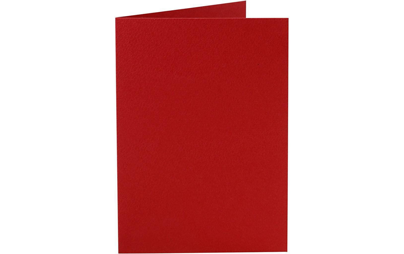 Creativ Company Blankokarte 10.5 x 15 cm ohne Couvert, Rot