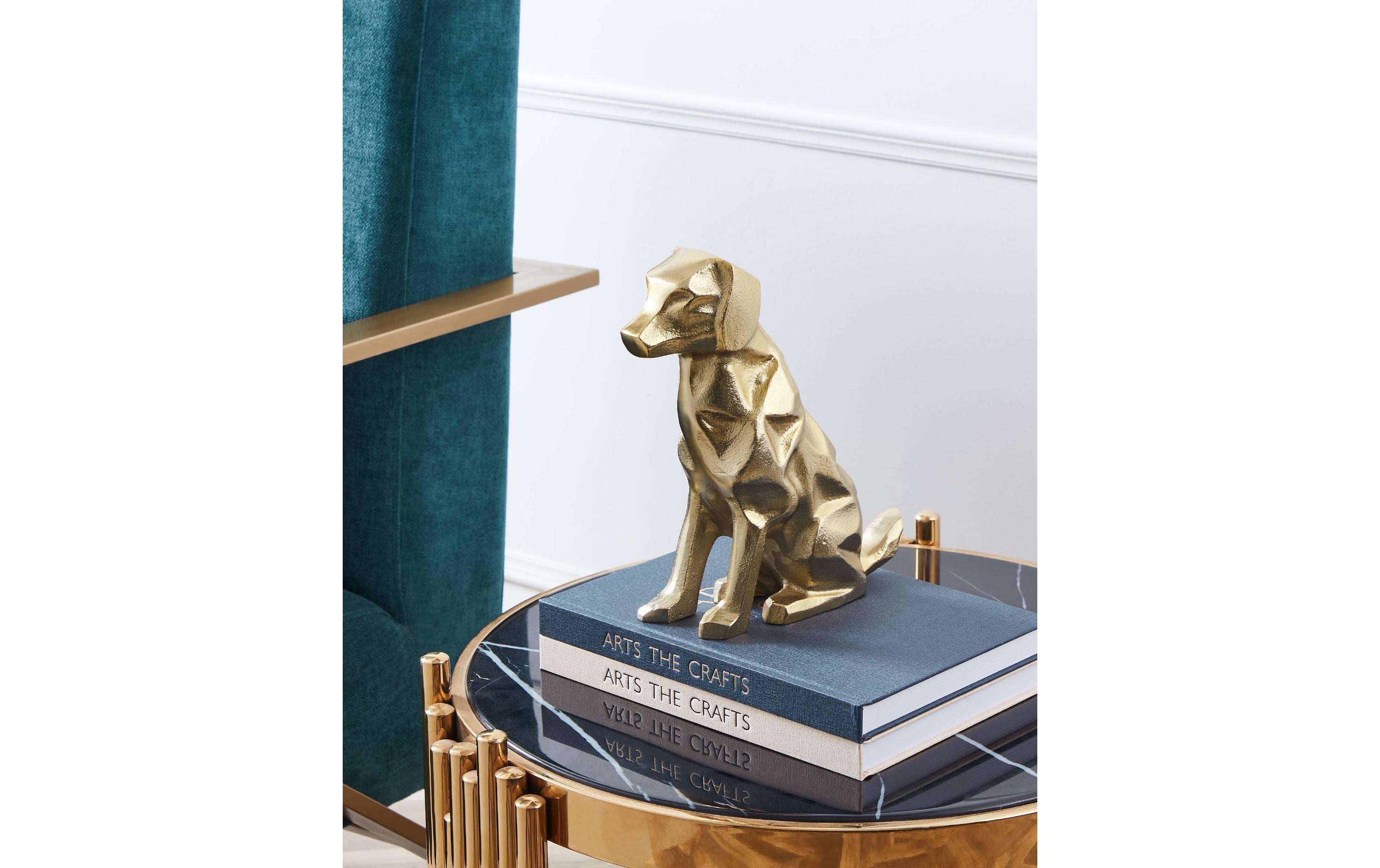 EGLO Dekofigur Hund Nolalu 24.5 cm, Gold