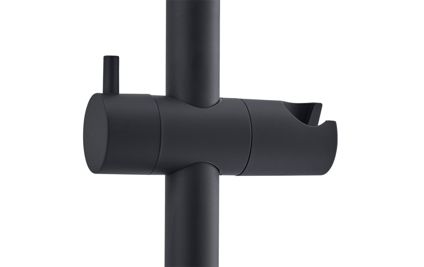 diaqua® Duschsystem Wakuda Push, Schwarz matt