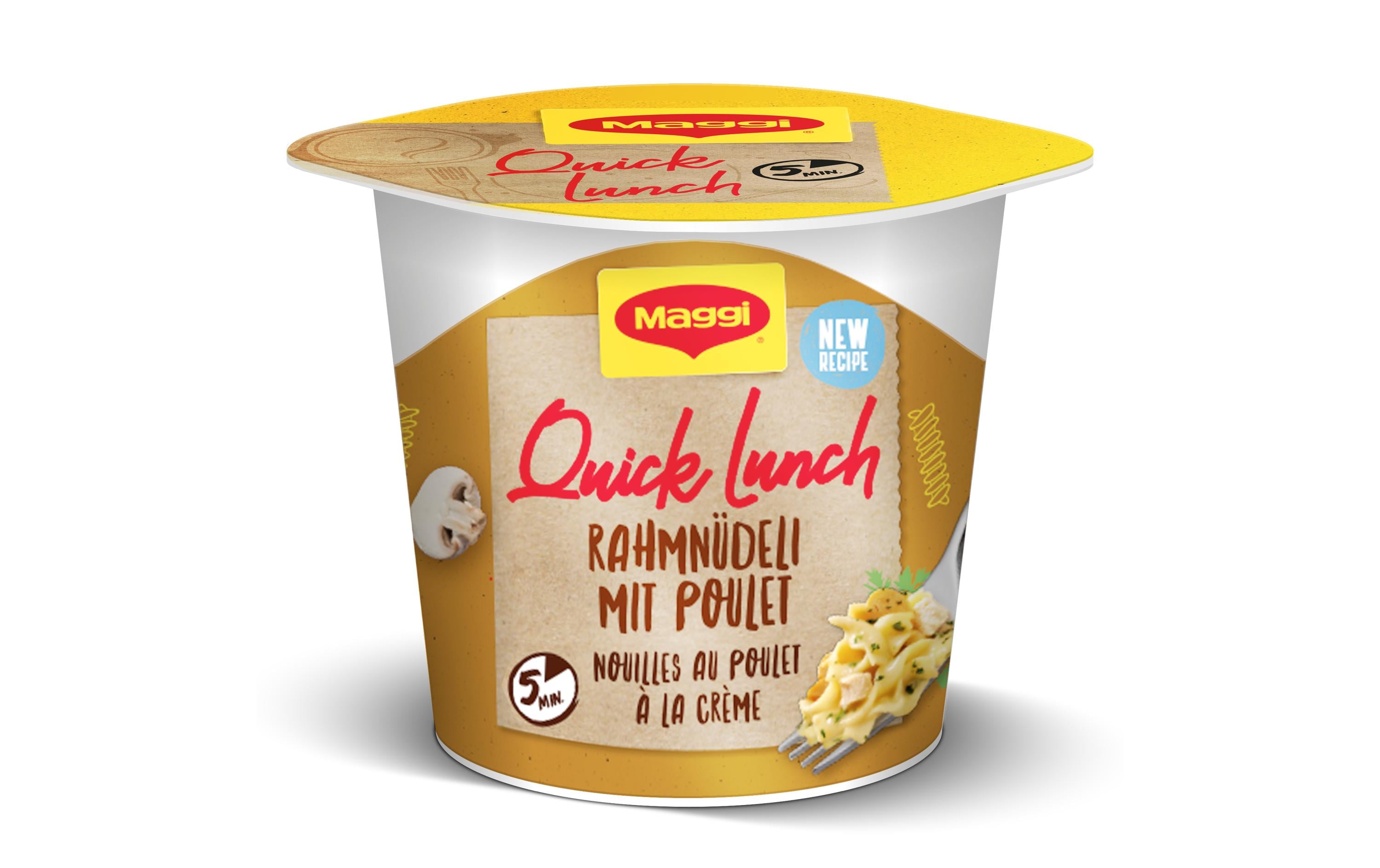 Maggi Quick Lunch Rahmnüdeli mit Poulet 3 x 65 g