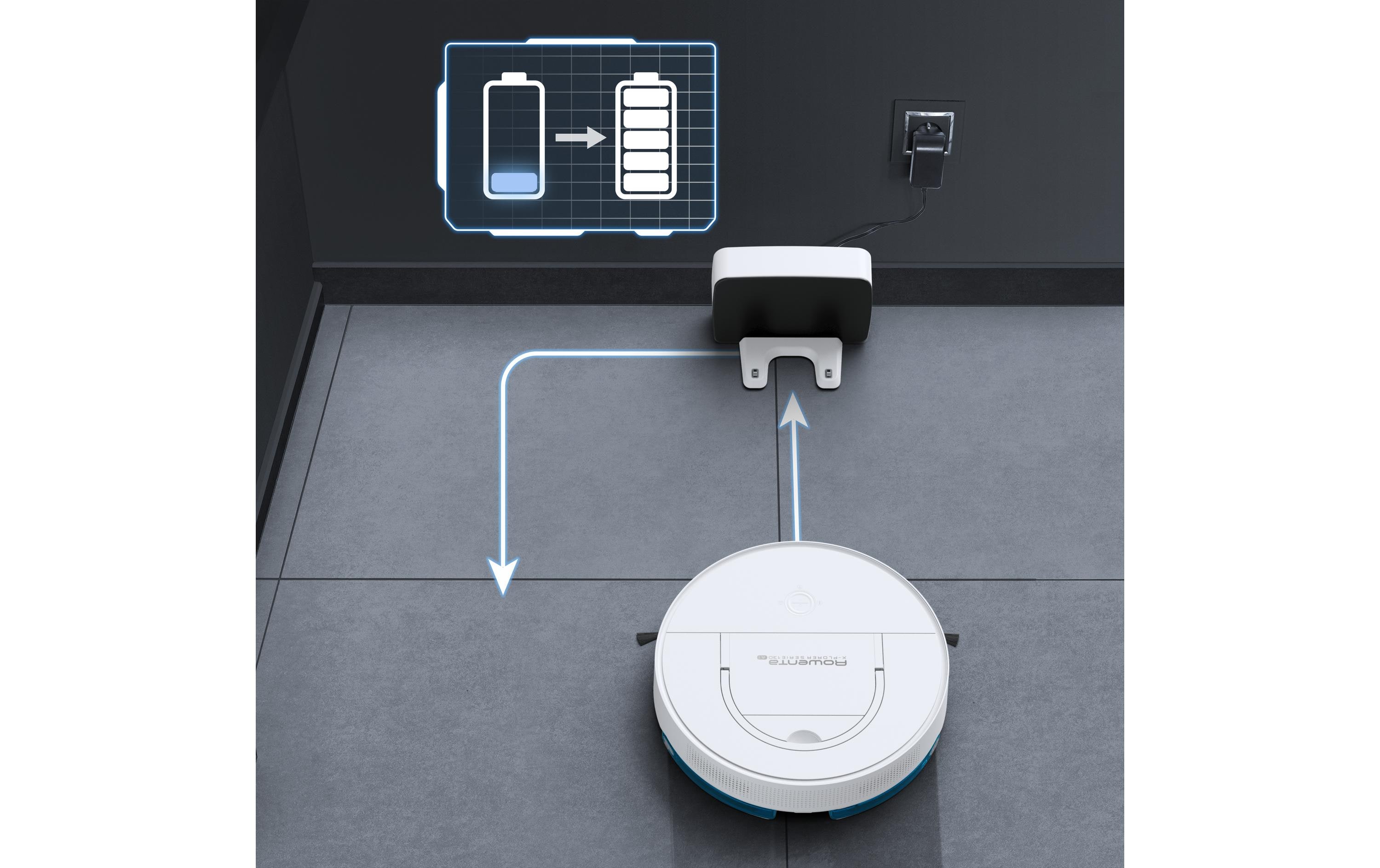 Rowenta Saug- und Wischroboter X-Plorer Serie S130AI Weiss