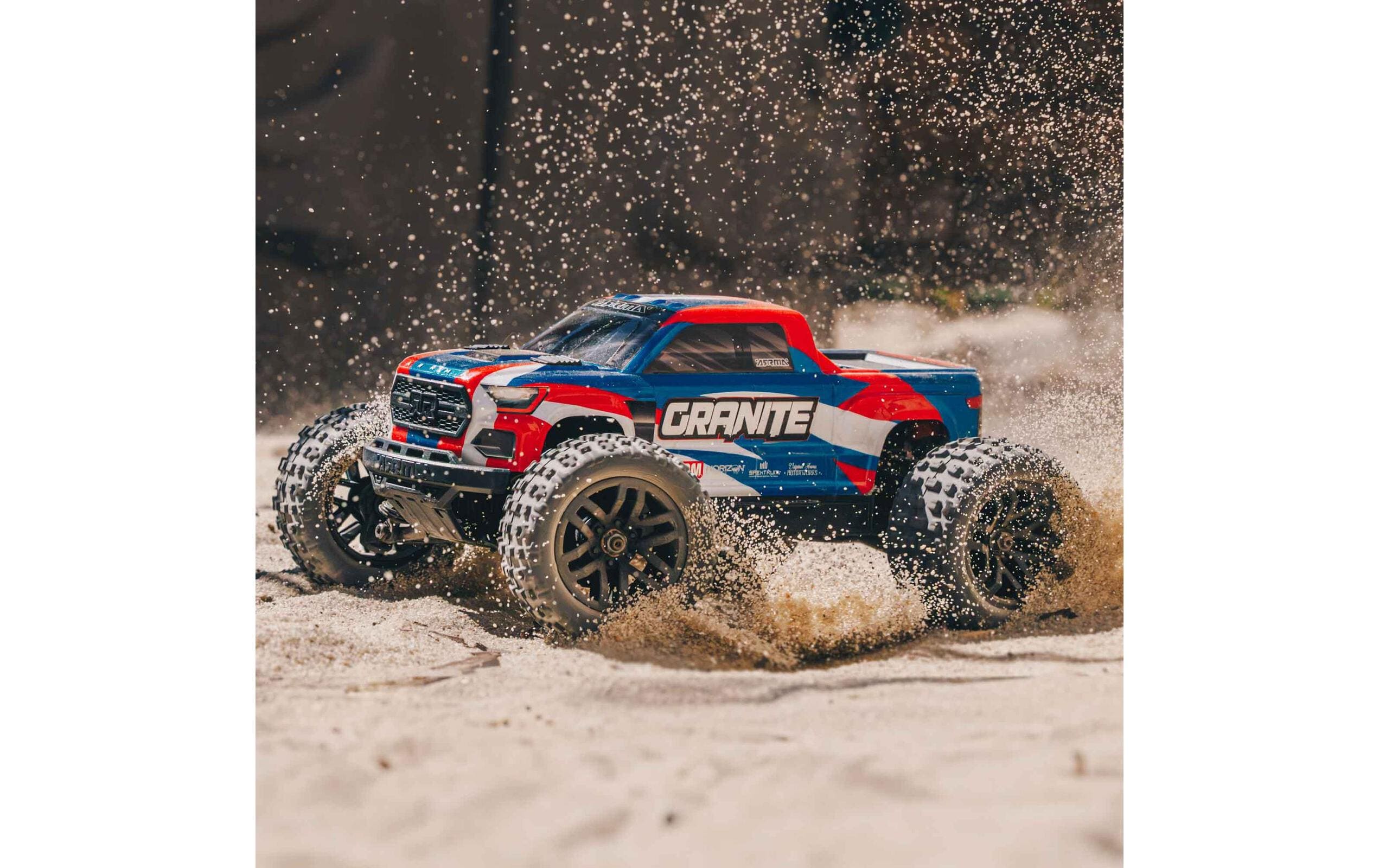 Arrma Monster Truck Granite Grom Mega 380 Blau, RTR, 1:18