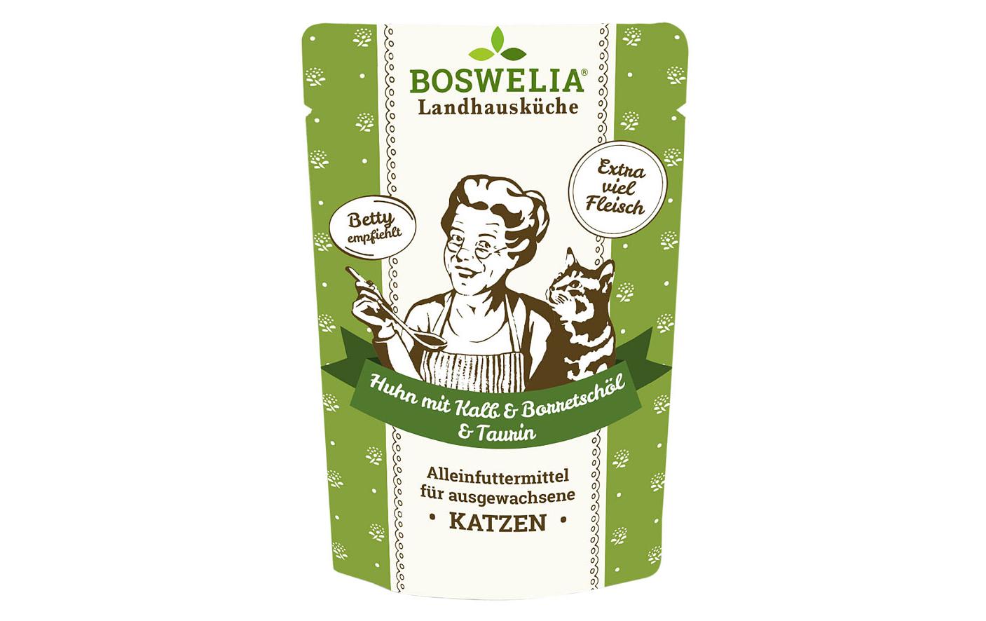 Betty's Landhausküche Nassfutter Huhn & Kalb mit Borretschöl, 12 x 100 g