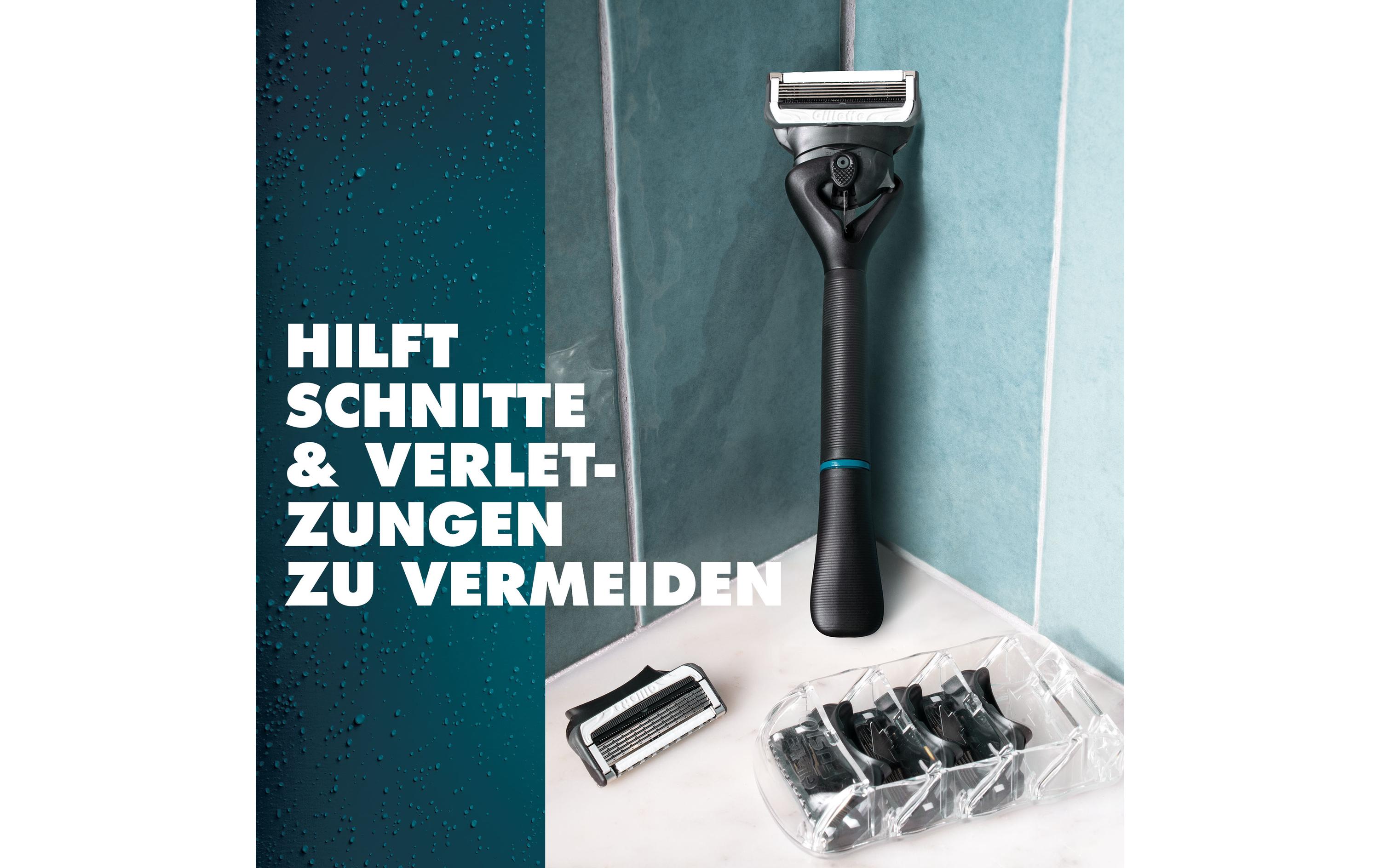 Gillette Rasierer Intimate + 2 Klingen mit Halterung