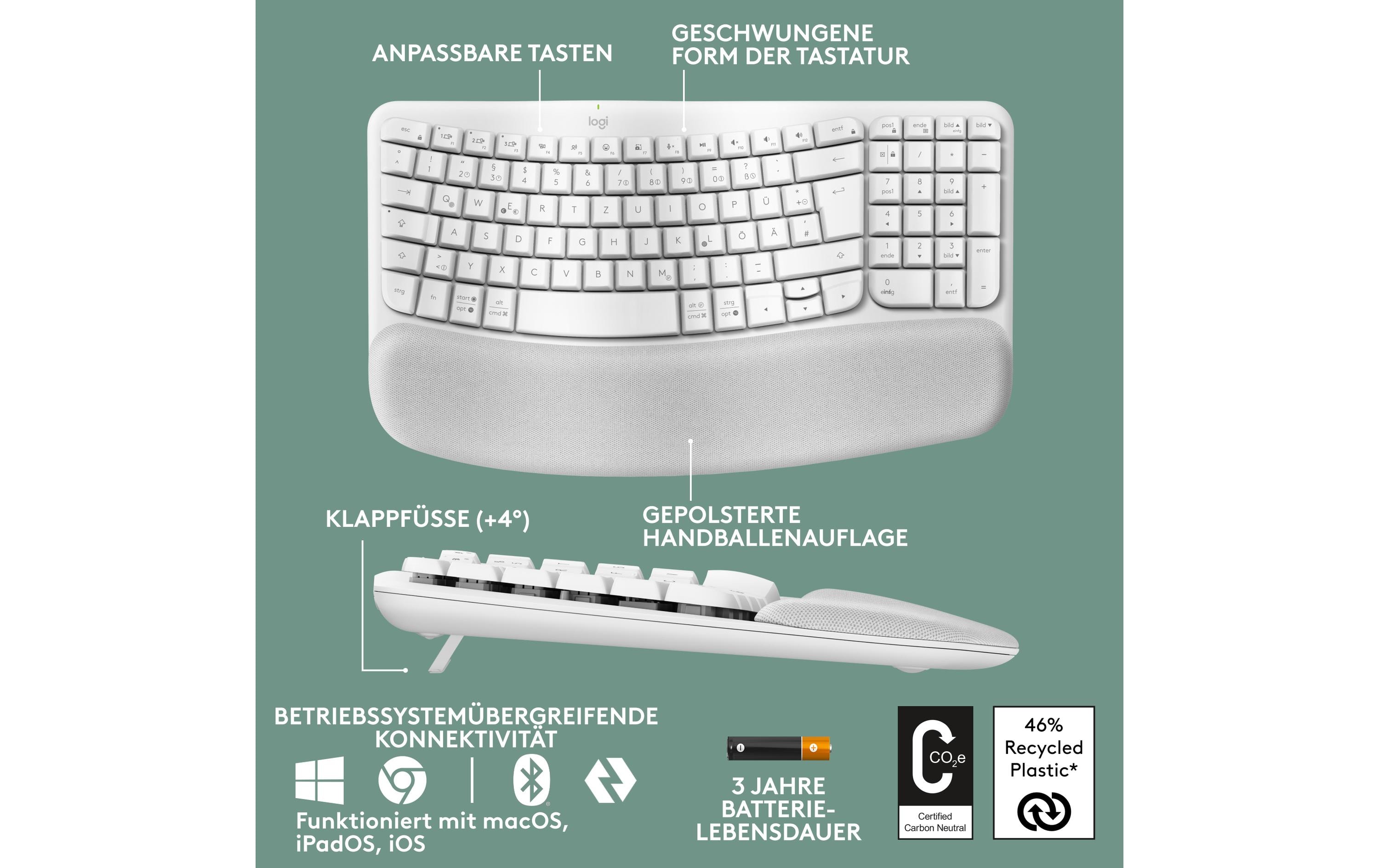 Logitech Tastatur Wave Keys