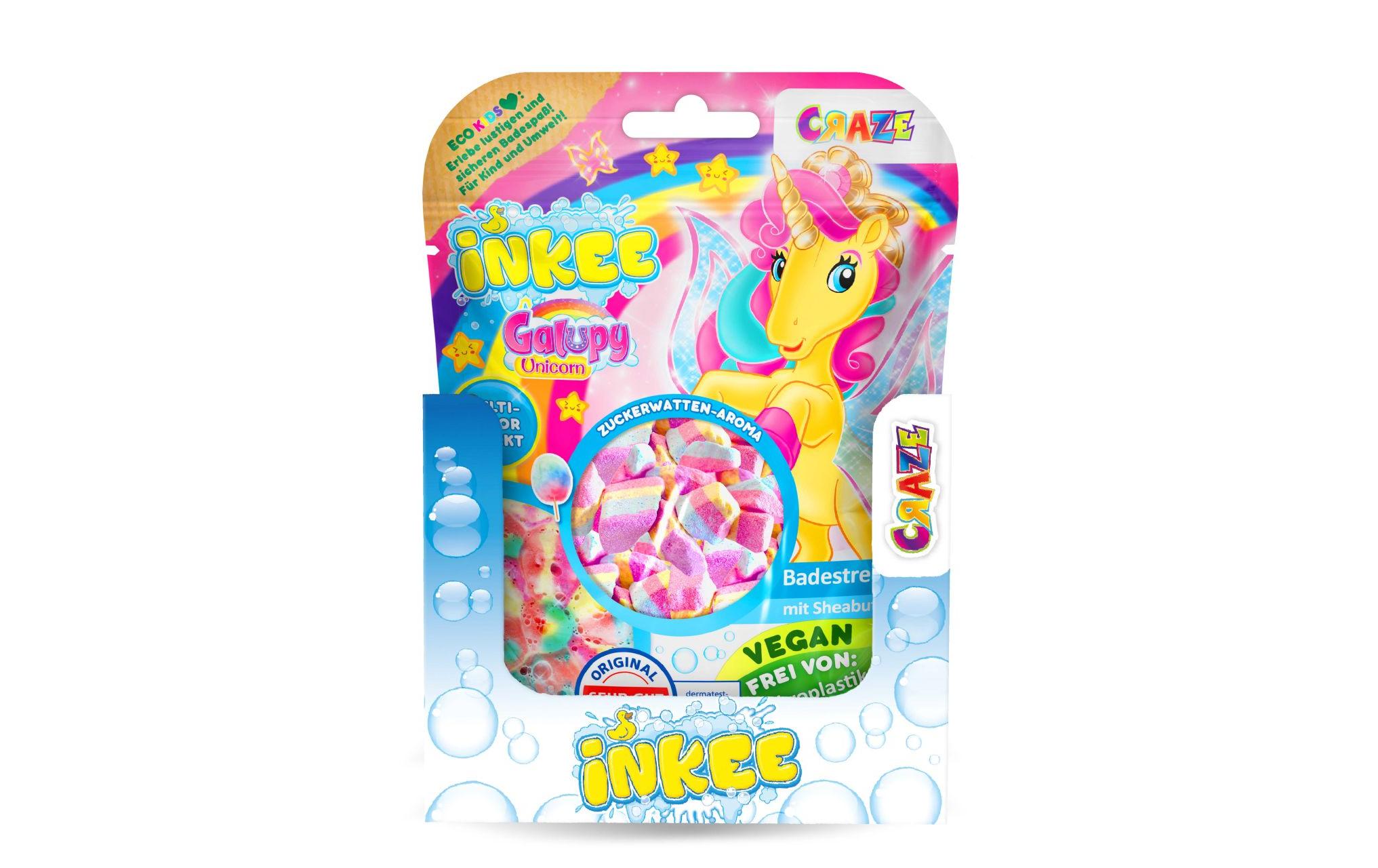 Craze Badespass Inkee Bath Crumbles Galupy Unicorn 1 Stück