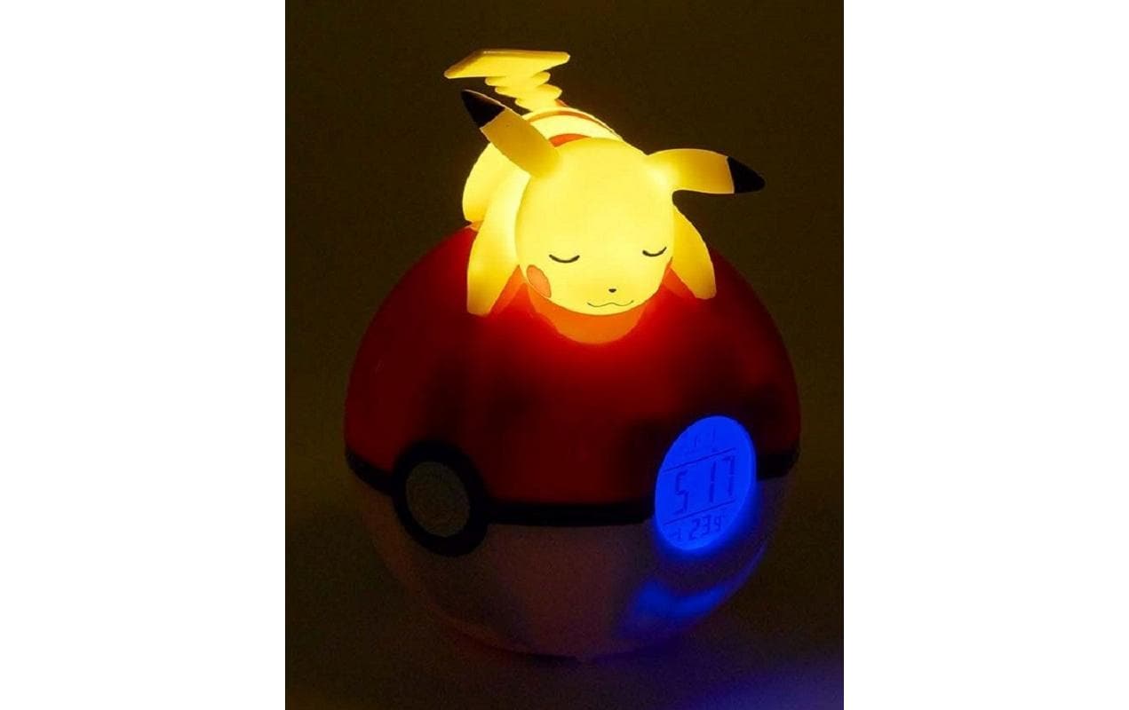 Teknofun Wecker liegender Pikachu mit LED-Lampe