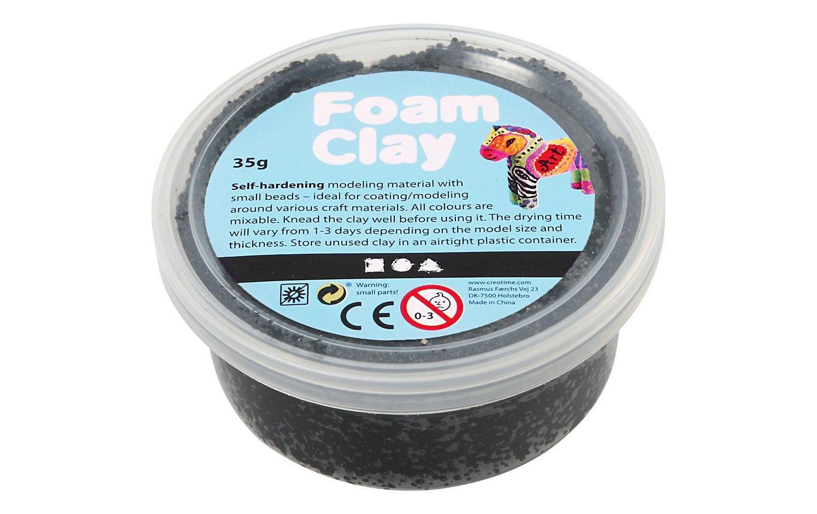 Creativ Company Modelliermasse Foam Clay 35 g Schwarz