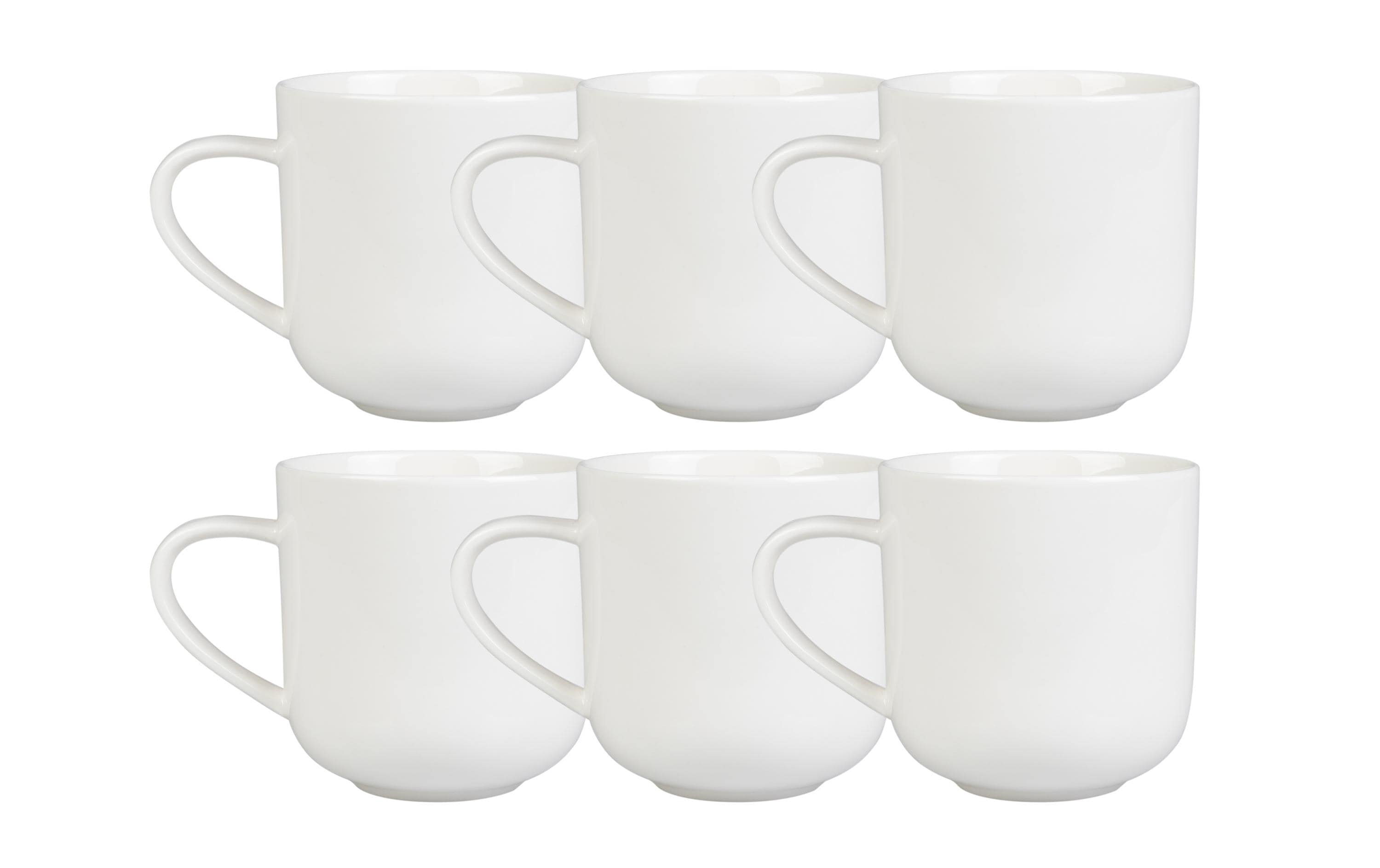 FURBER Tasse 400 ml, 6 Stück, Weiss