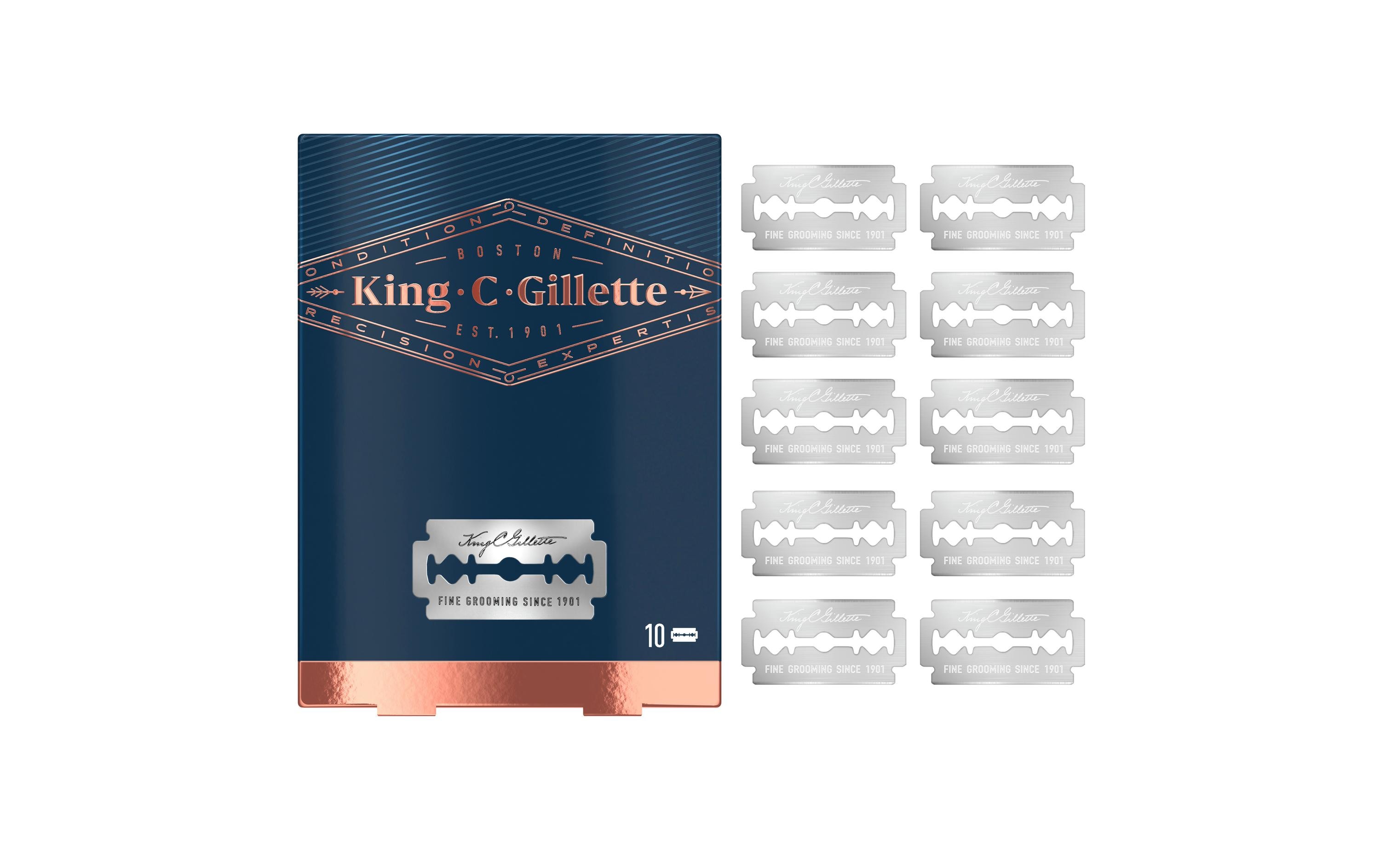 King C. Gillette Systemklingen 10 Stück